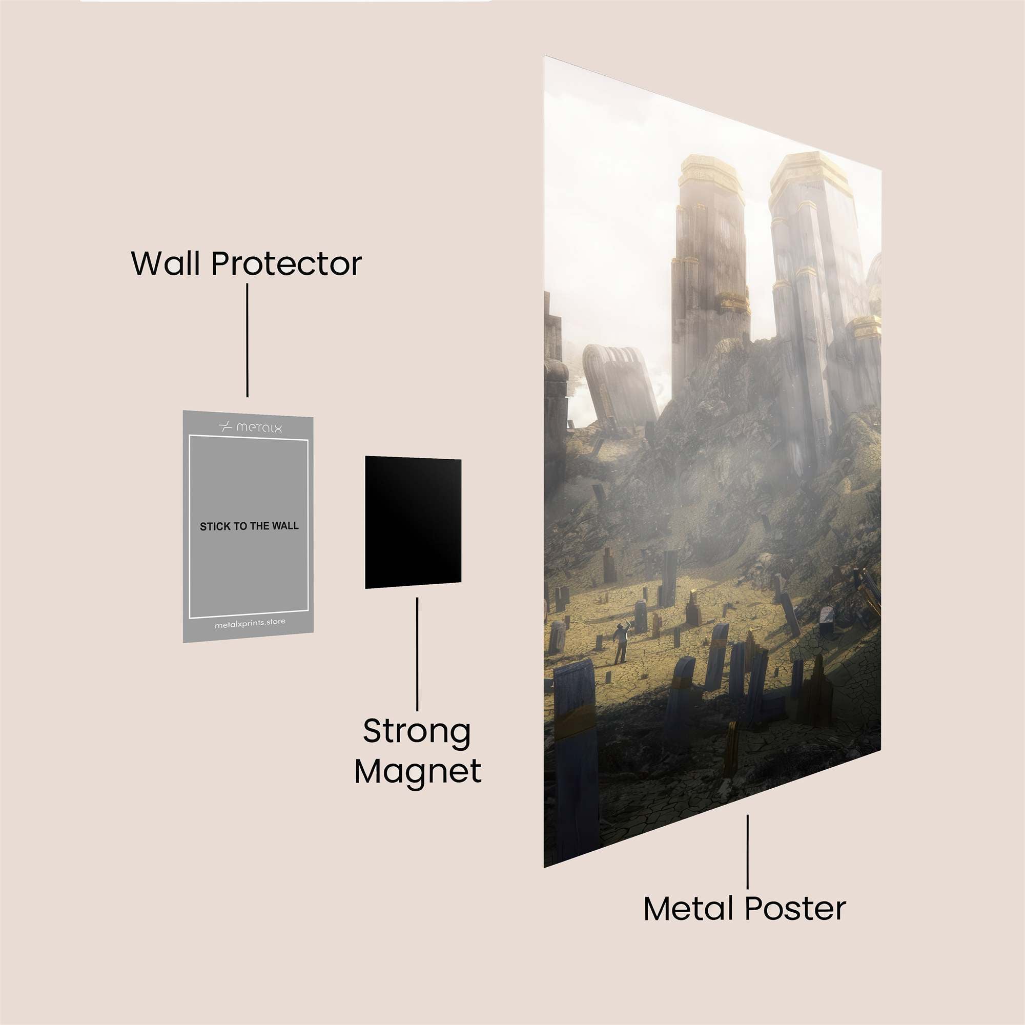 Ruins Reverie Safe Wall Magnetic / M