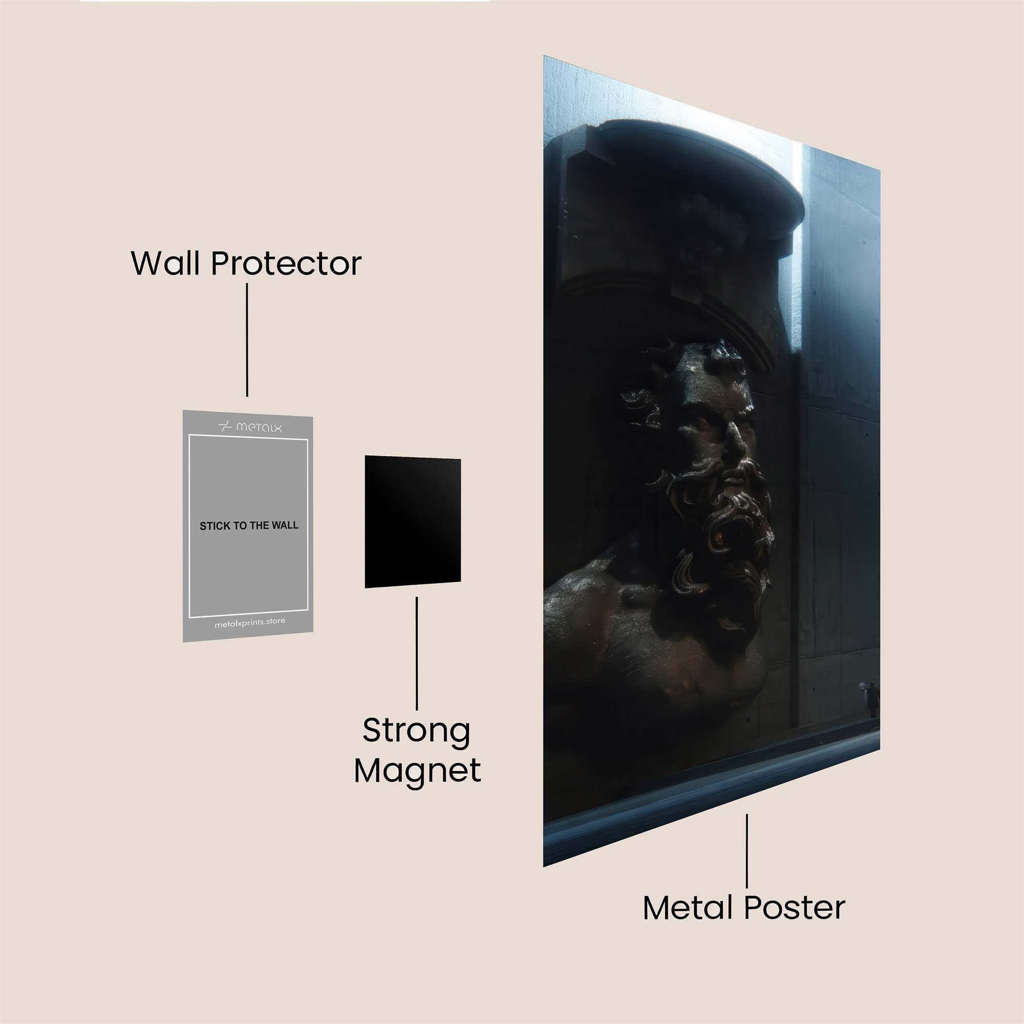 Grecian Gloom Safe Wall Magnetic / M
