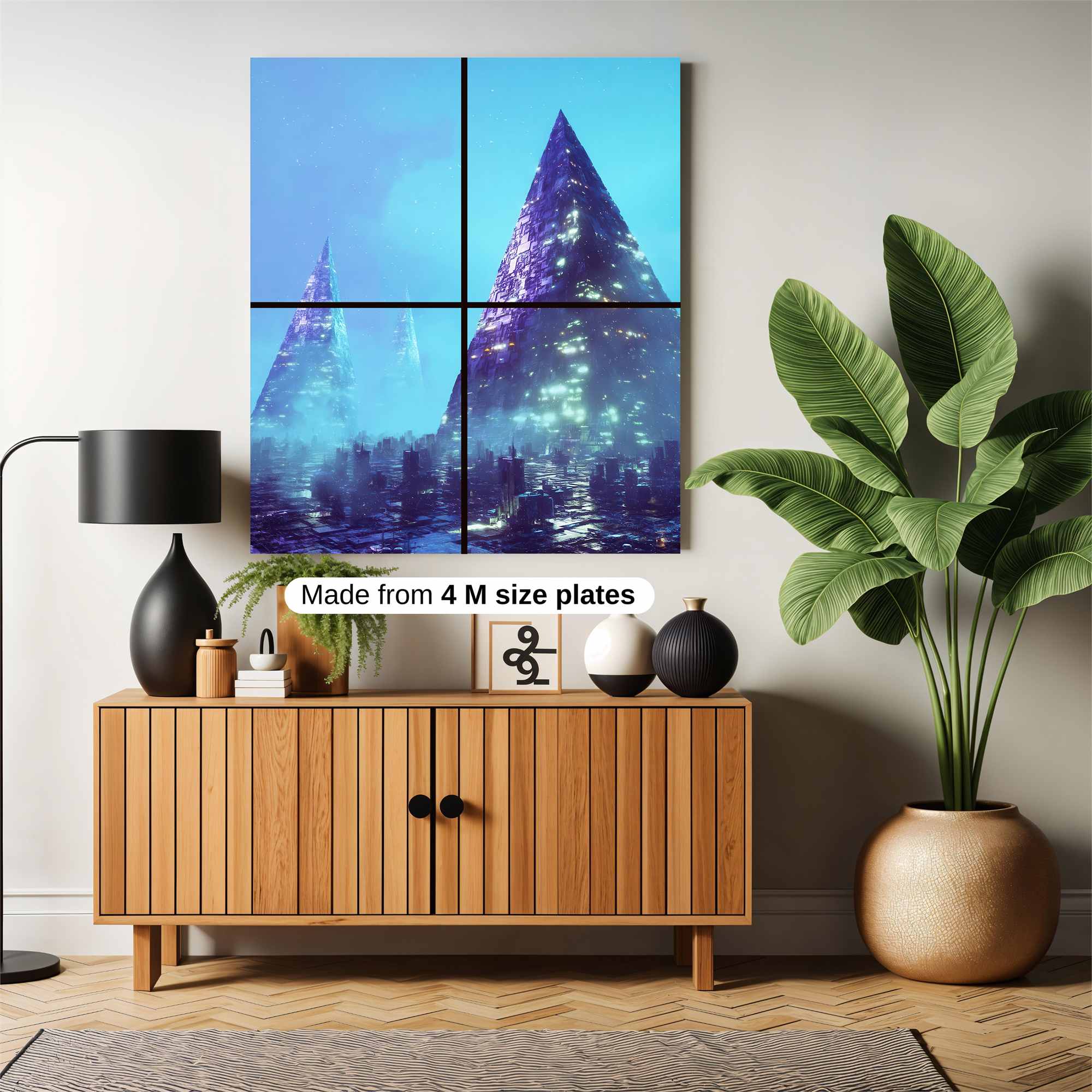 Neon Obelisks Safe Wall Magnetic / M