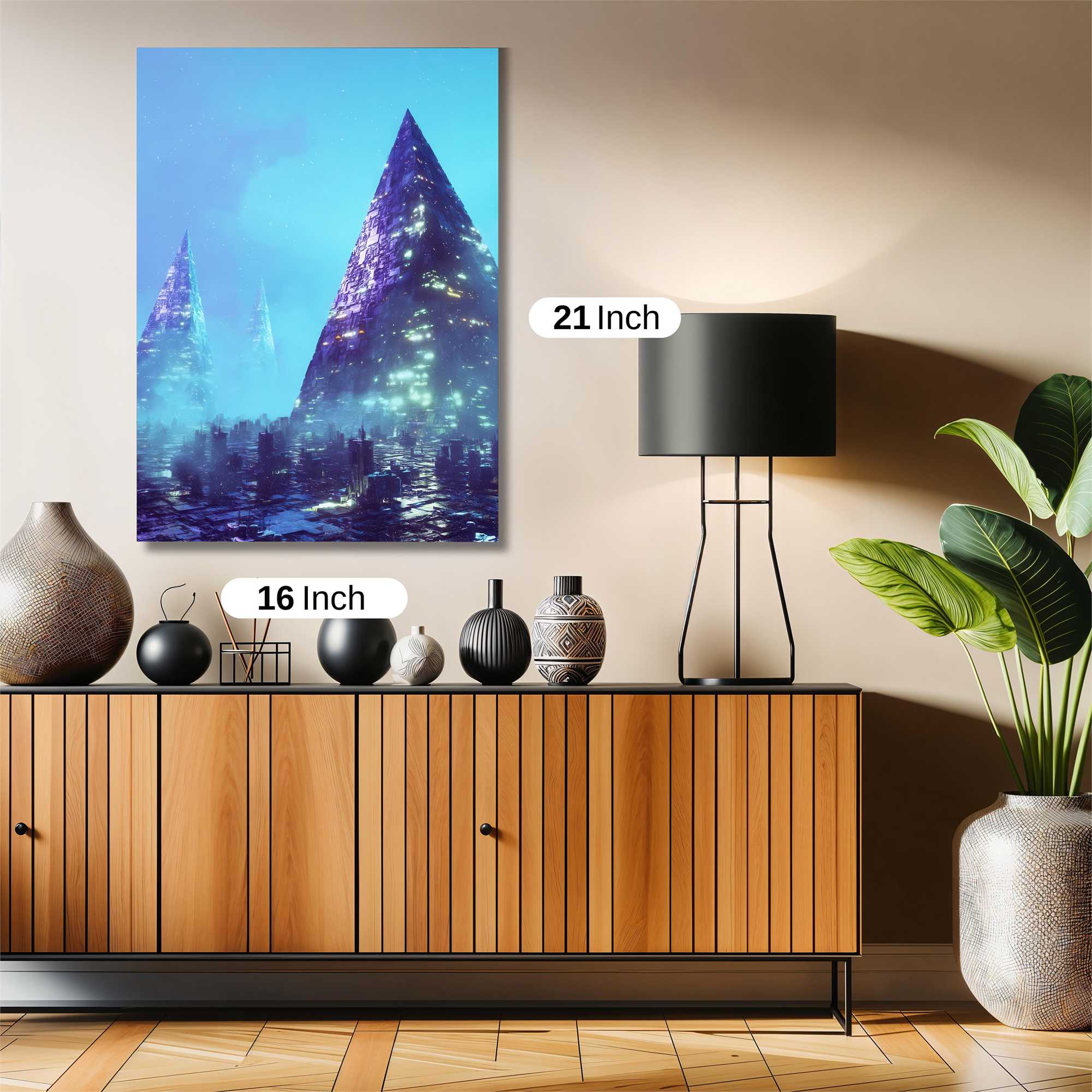 Neon Obelisks Safe Wall Magnetic / M