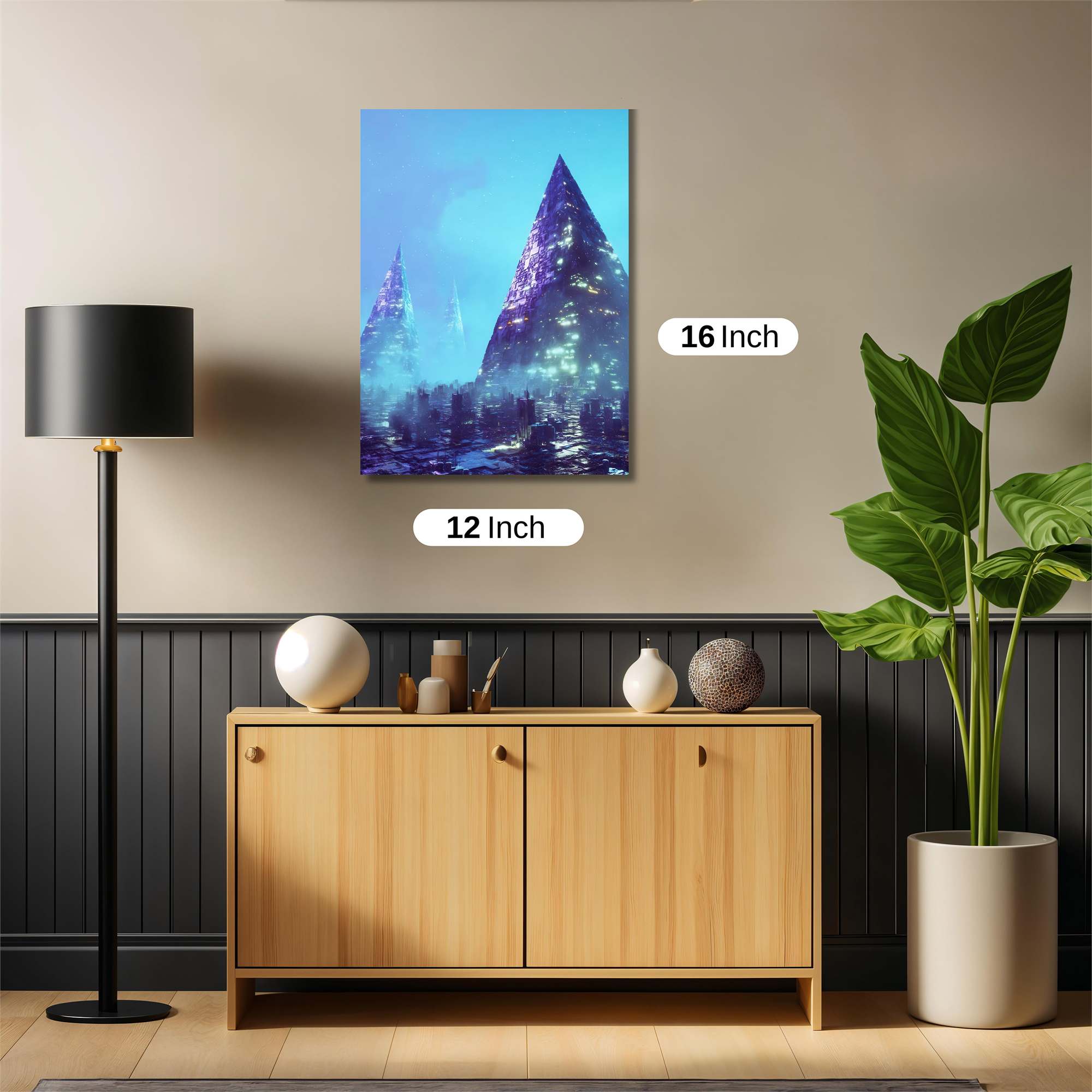 Neon Obelisks Safe Wall Magnetic / M