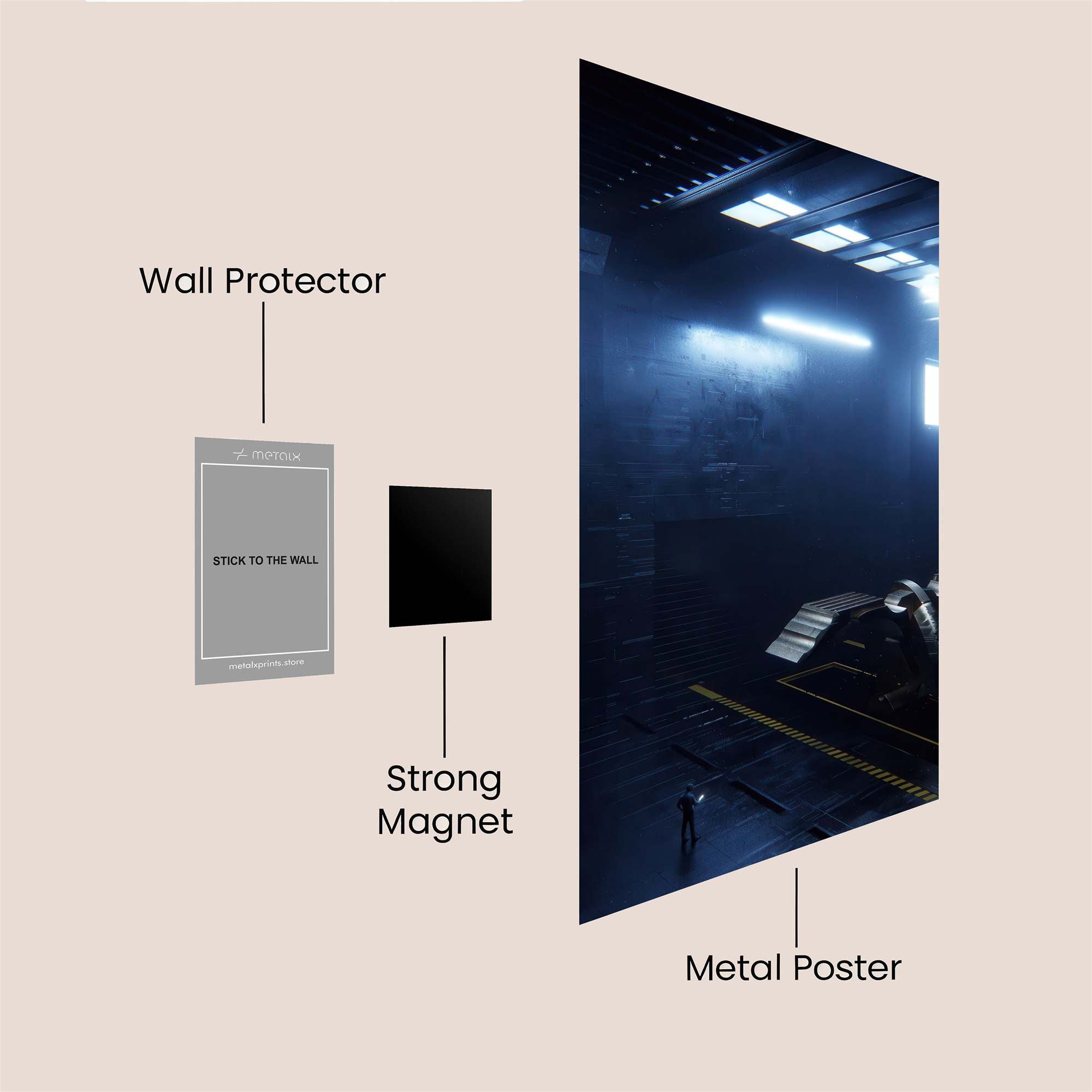 Hangar Reverie Safe Wall Magnetic / M