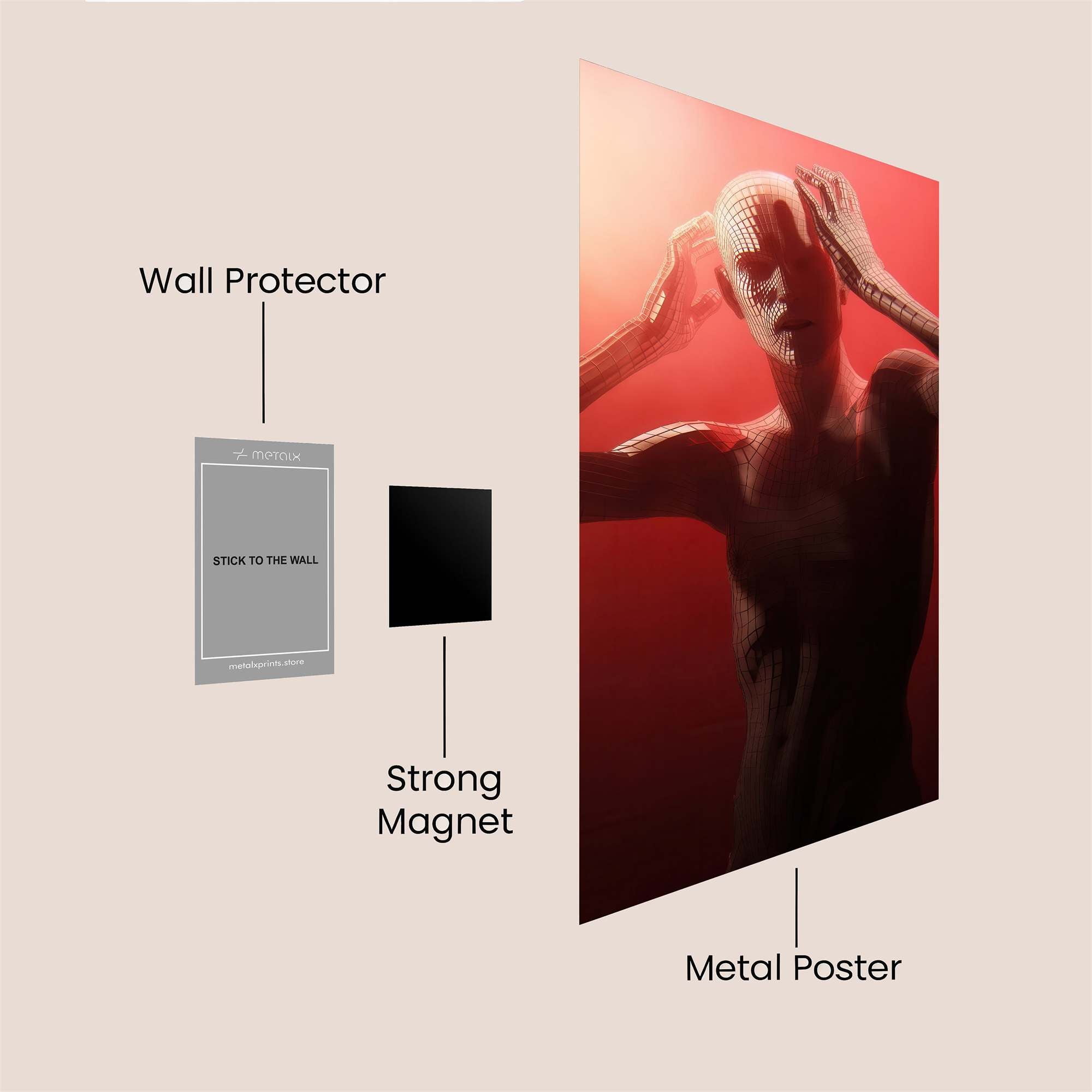 Mirror Enchantment Safe Wall Magnetic / M