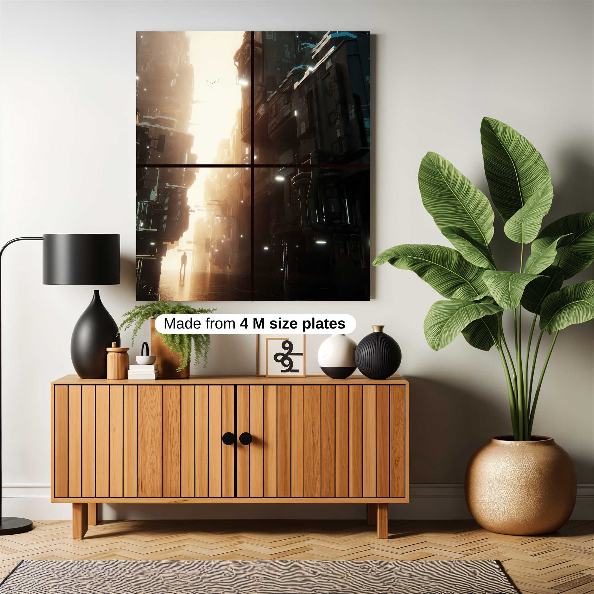 Futuristic Luminescence Safe Wall Magnetic / M