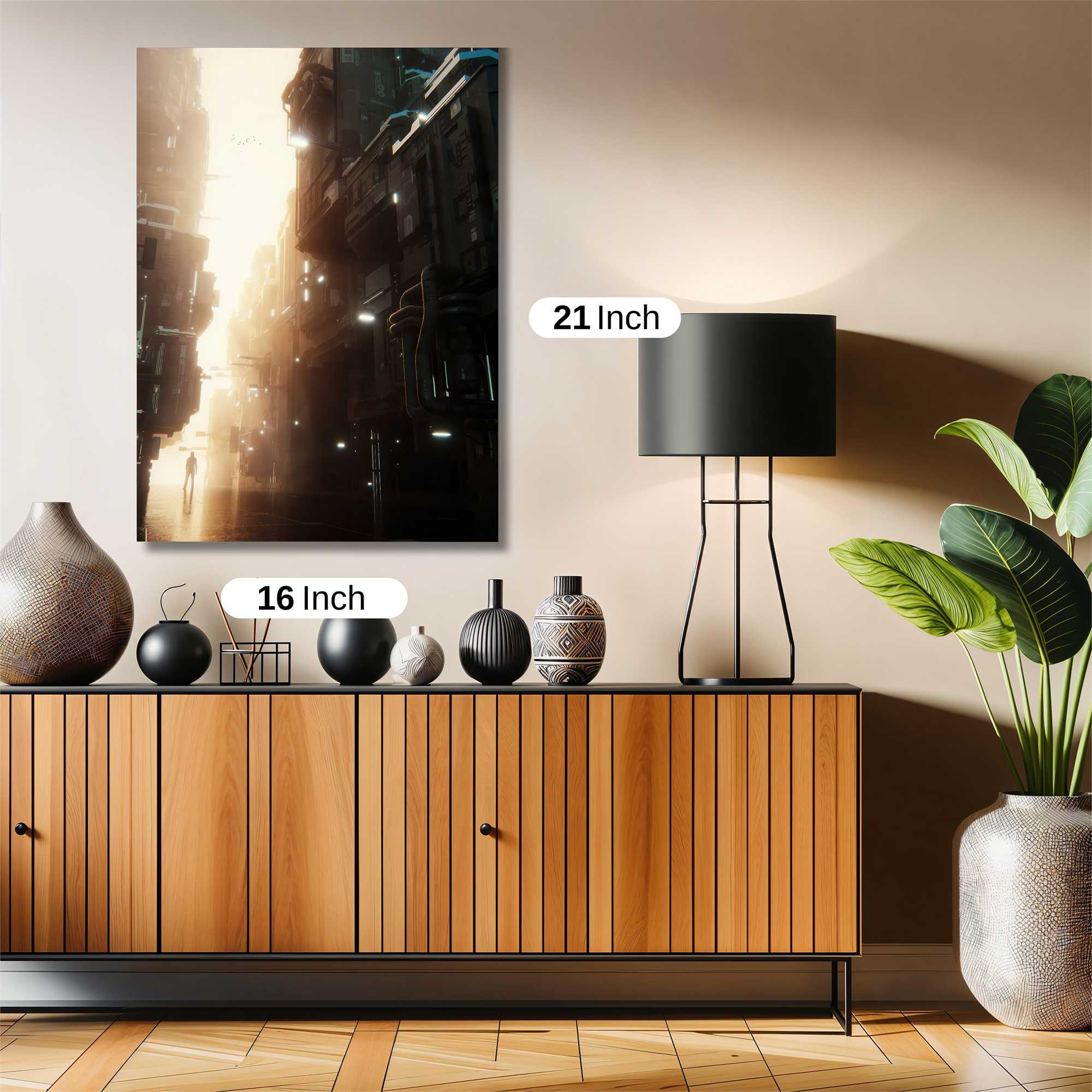 Futuristic Luminescence Safe Wall Magnetic / M