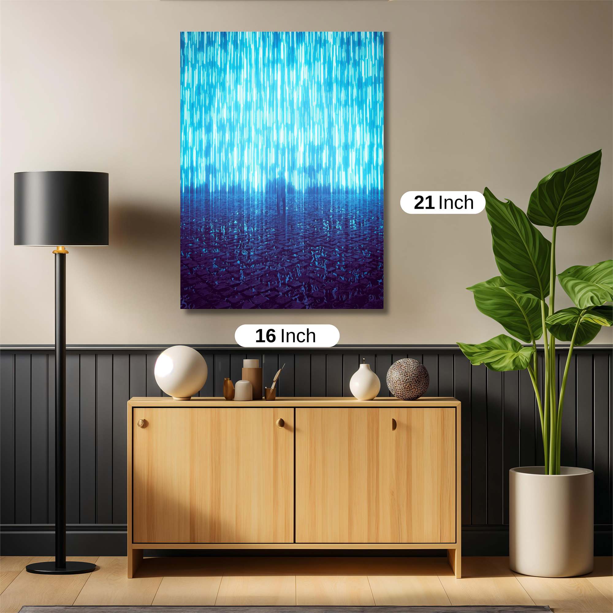 Digital Downpour Safe Wall Magnetic / M