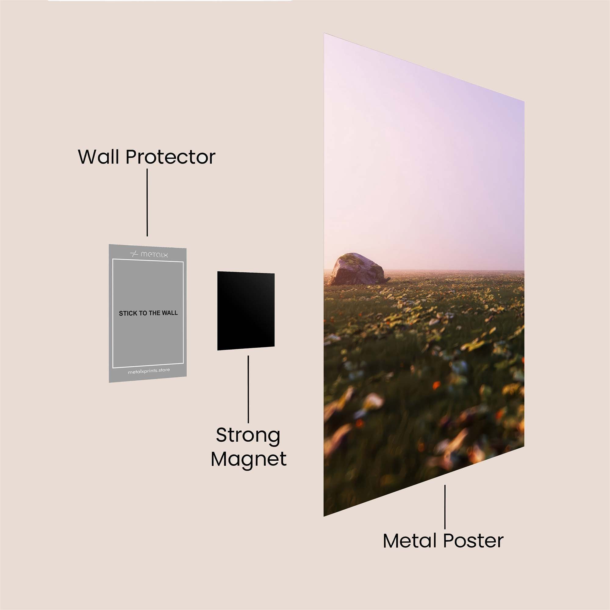 Solitary Tranquility Safe Wall Magnetic / M