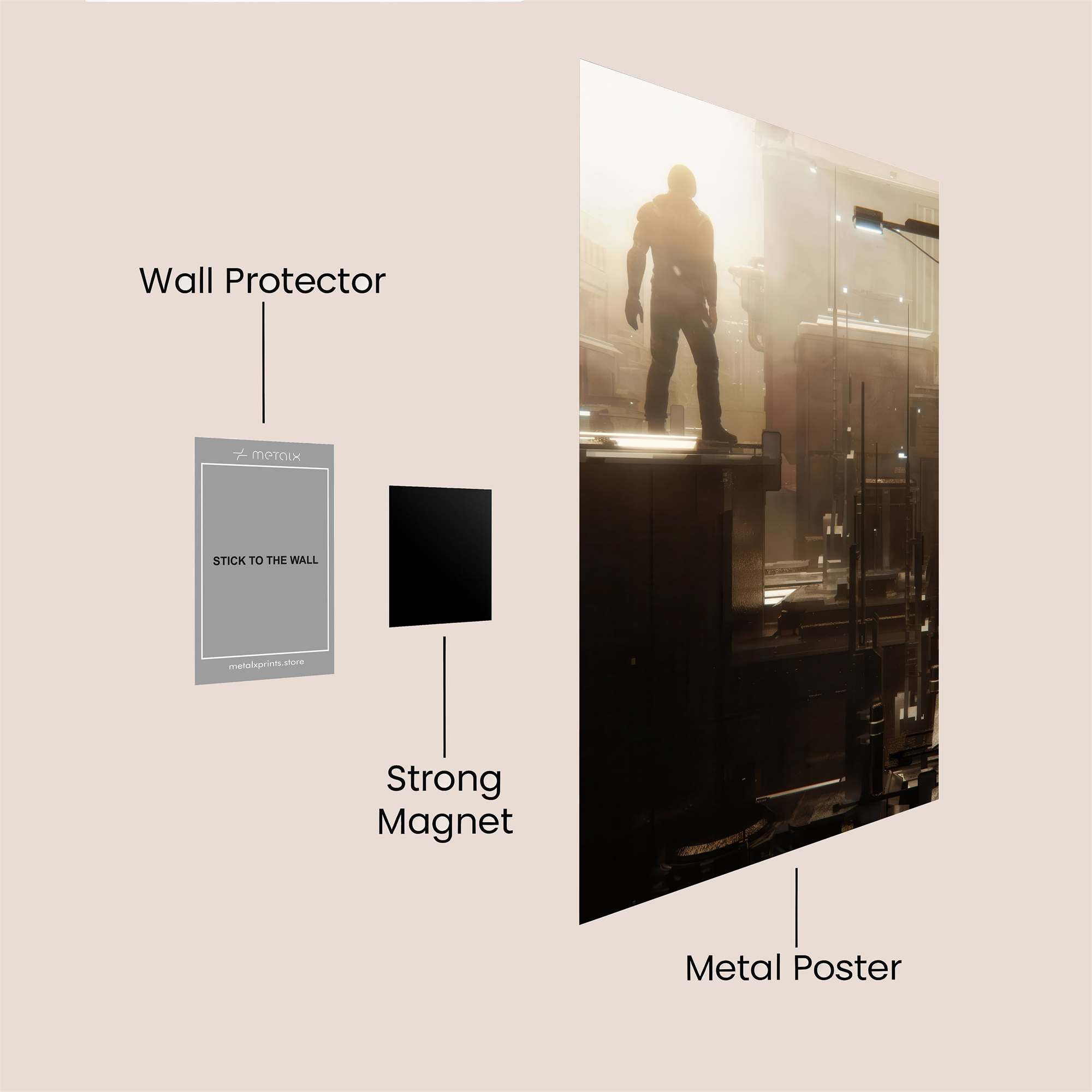 Silhouette Mystique Safe Wall Magnetic / M