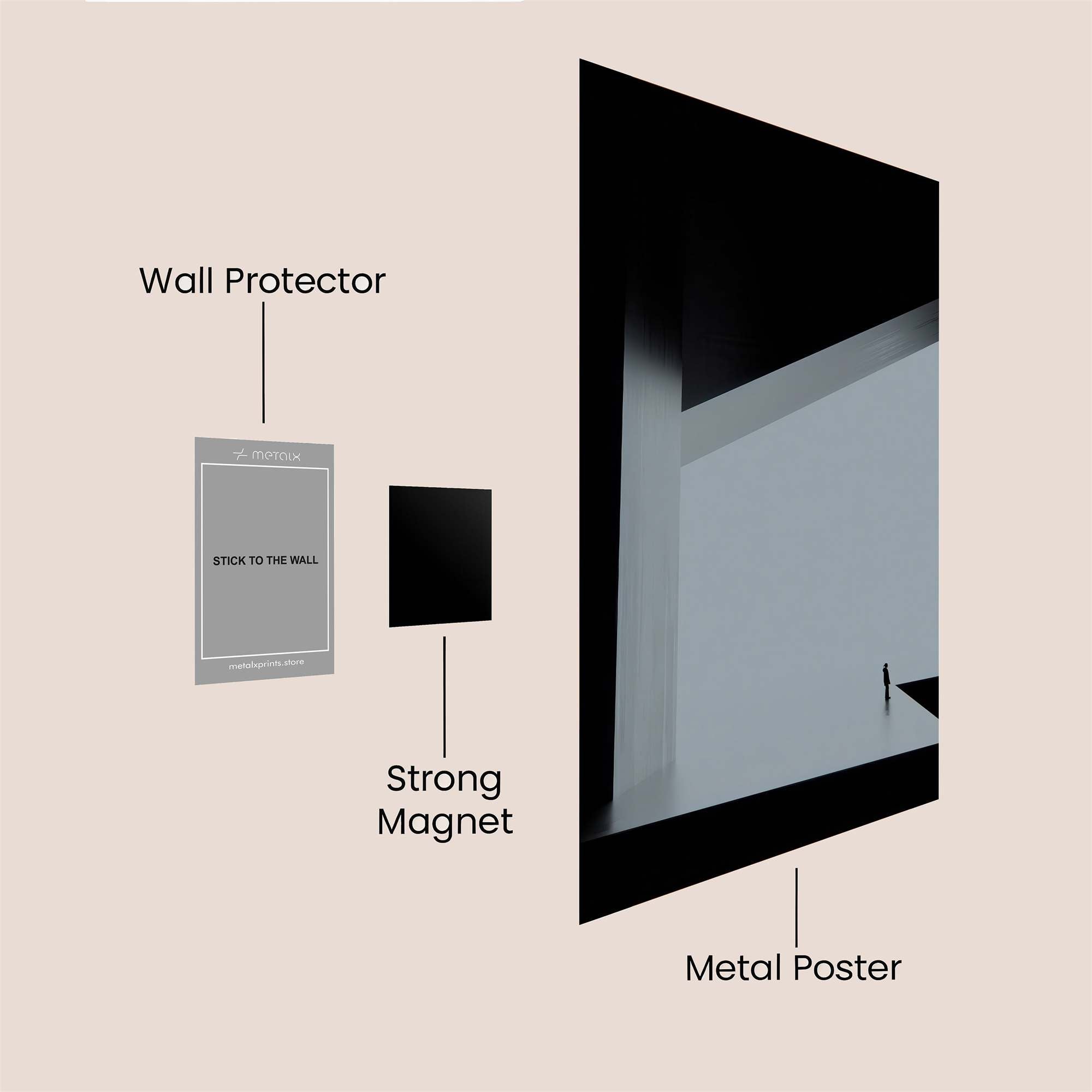 Silent Solitude Safe Wall Magnetic / M