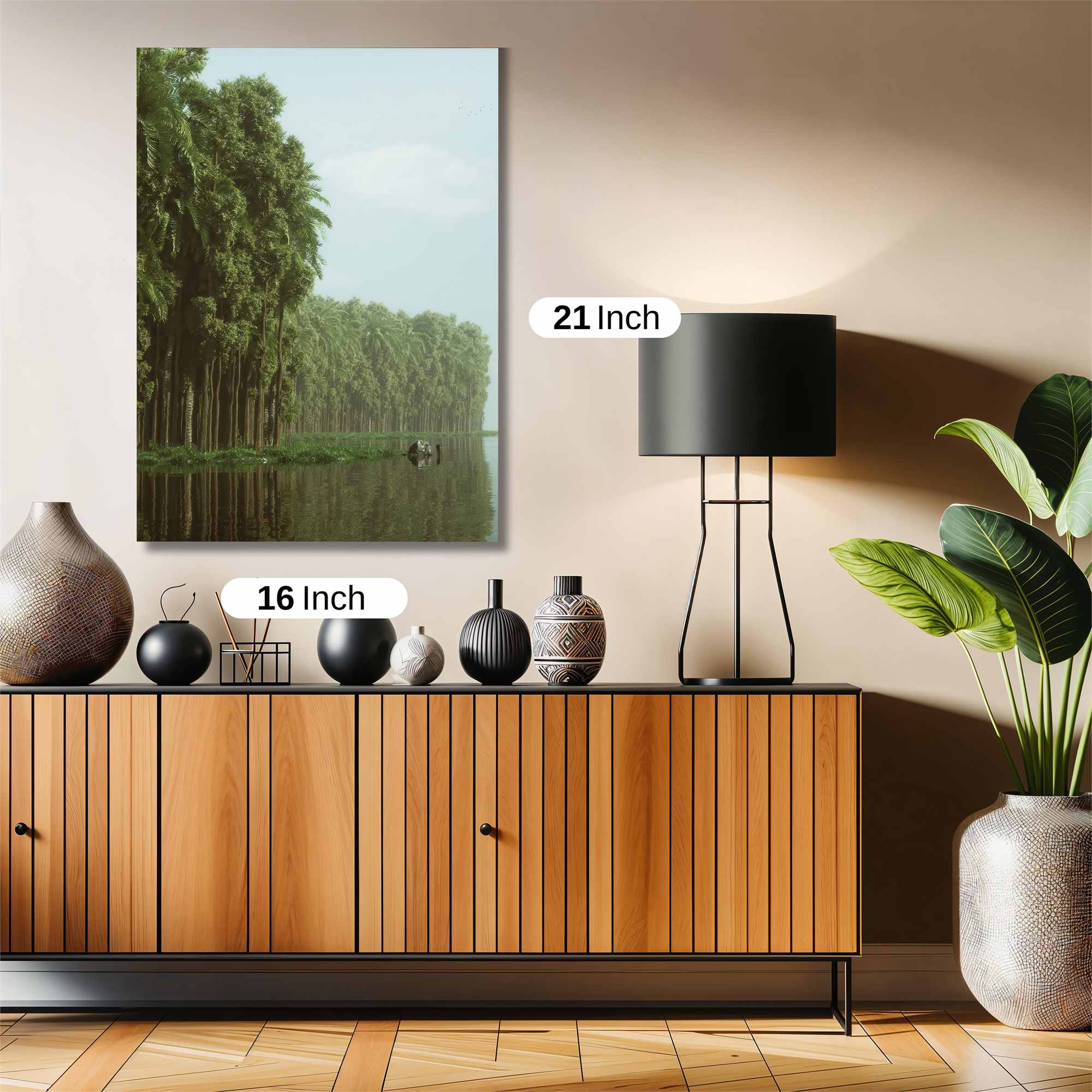 Palm Tranquility Safe Wall Magnetic / M