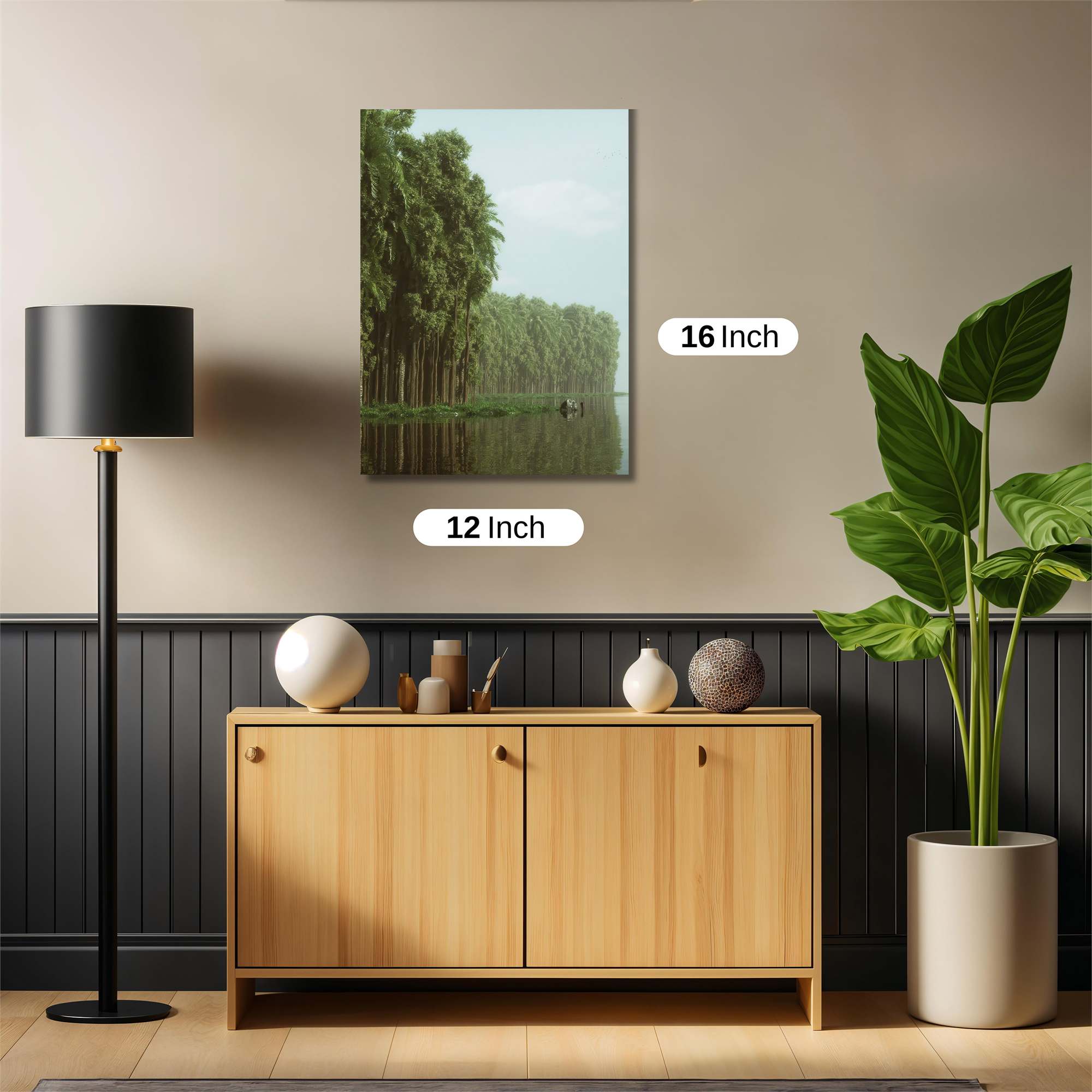 Palm Tranquility Safe Wall Magnetic / M