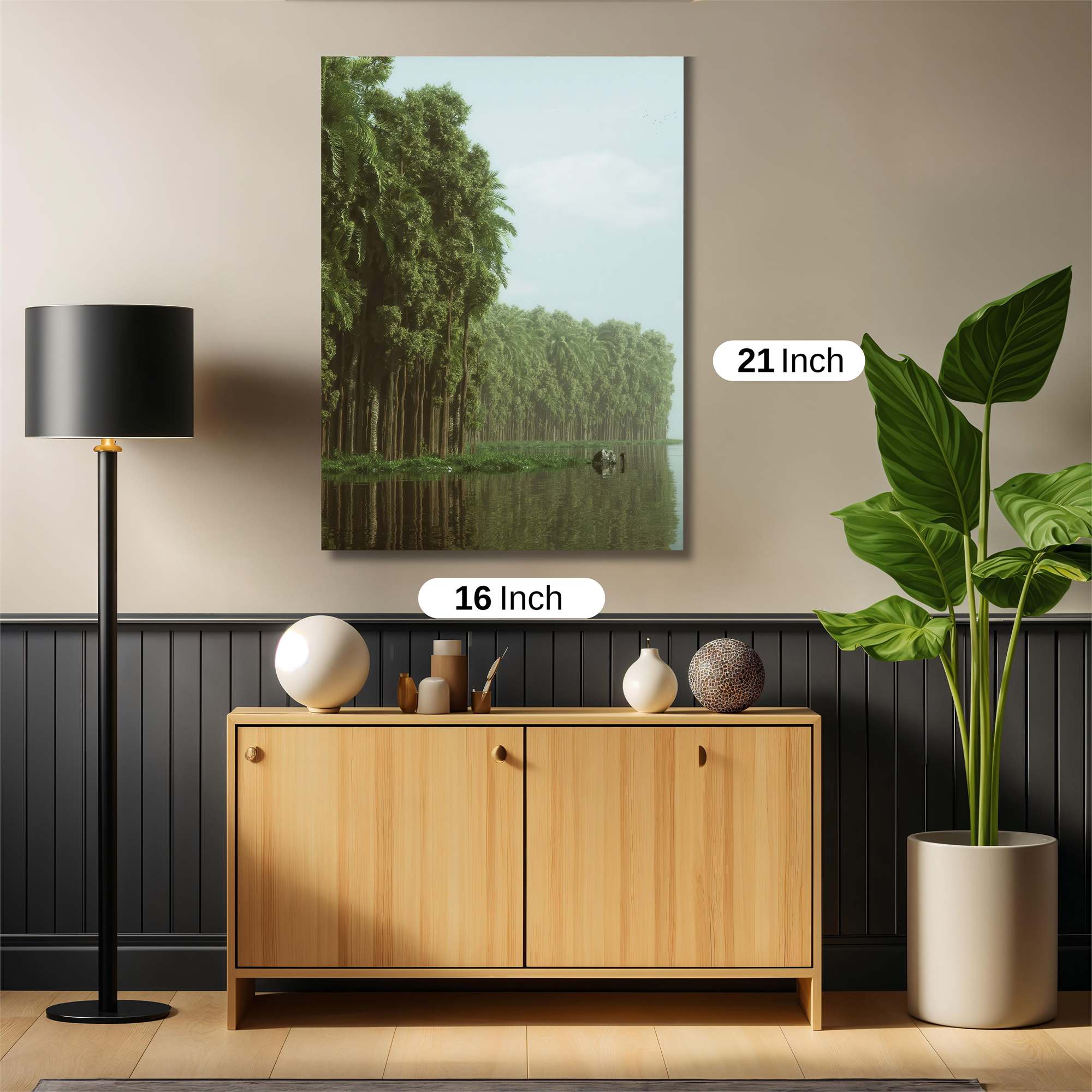 Palm Tranquility Safe Wall Magnetic / M