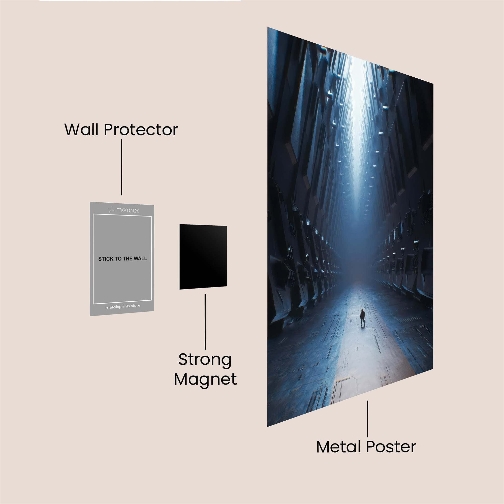 Majestic Solitude Safe Wall Magnetic / M