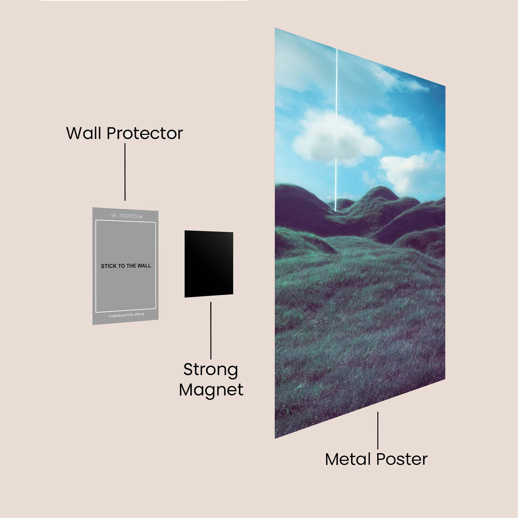 Hillside Beacon Safe Wall Magnetic / M