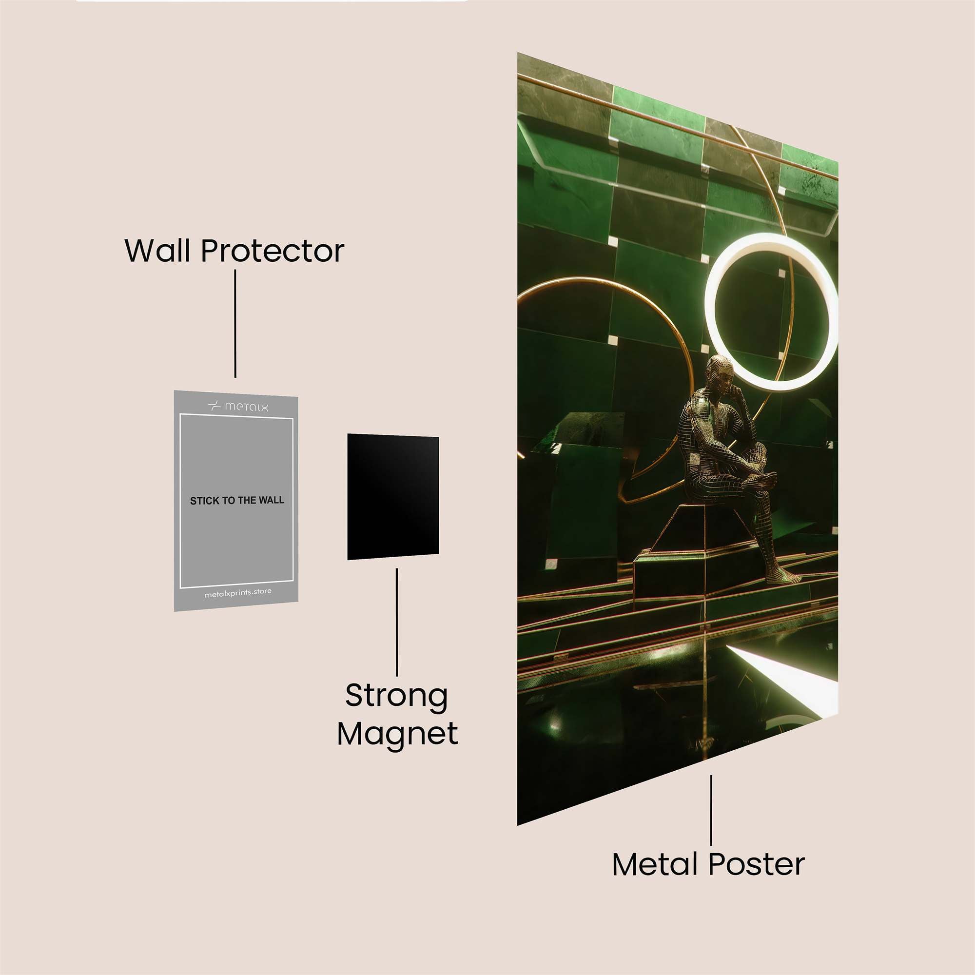 Cyber Solitude Safe Wall Magnetic / M