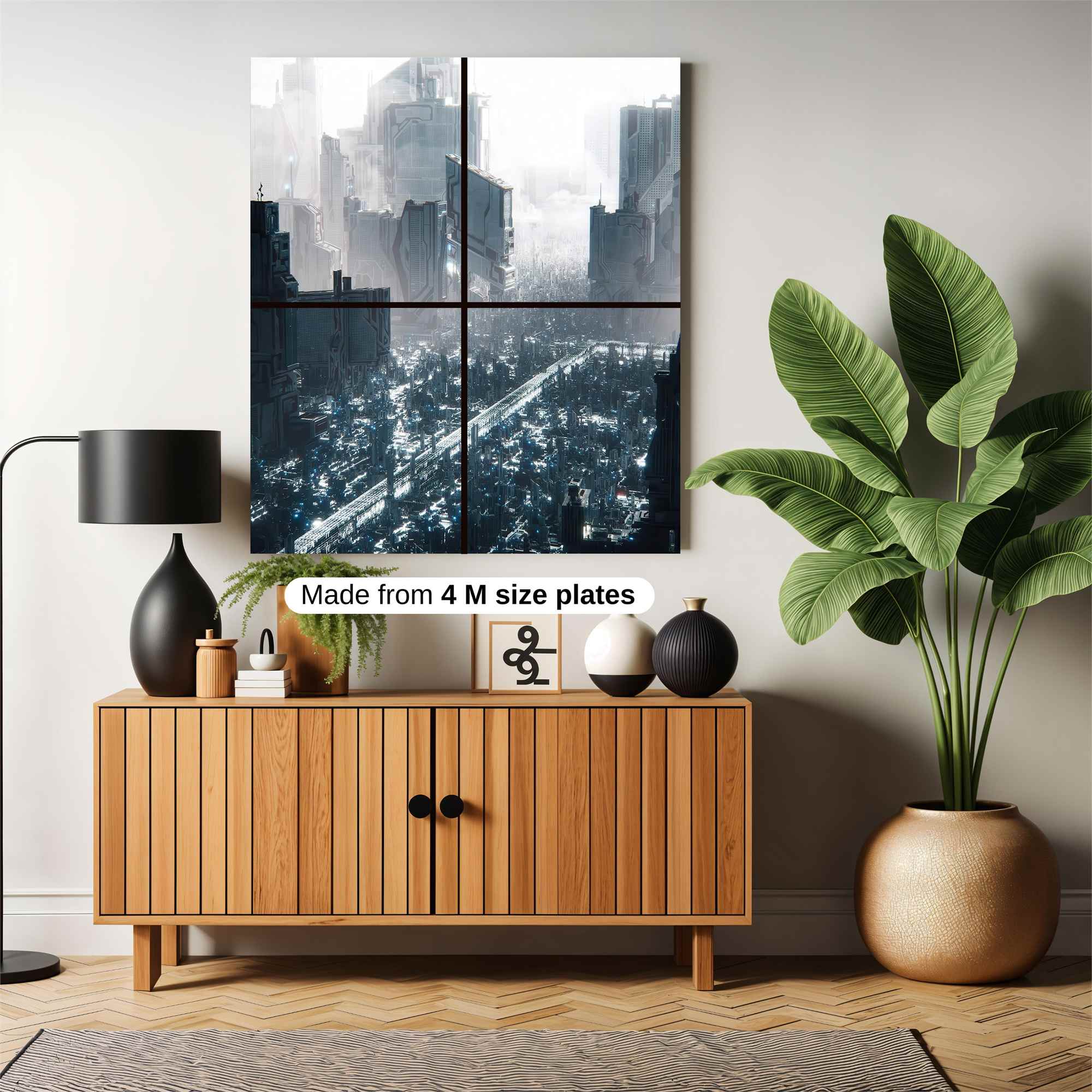 Futuristic Luminosity Safe Wall Magnetic / M