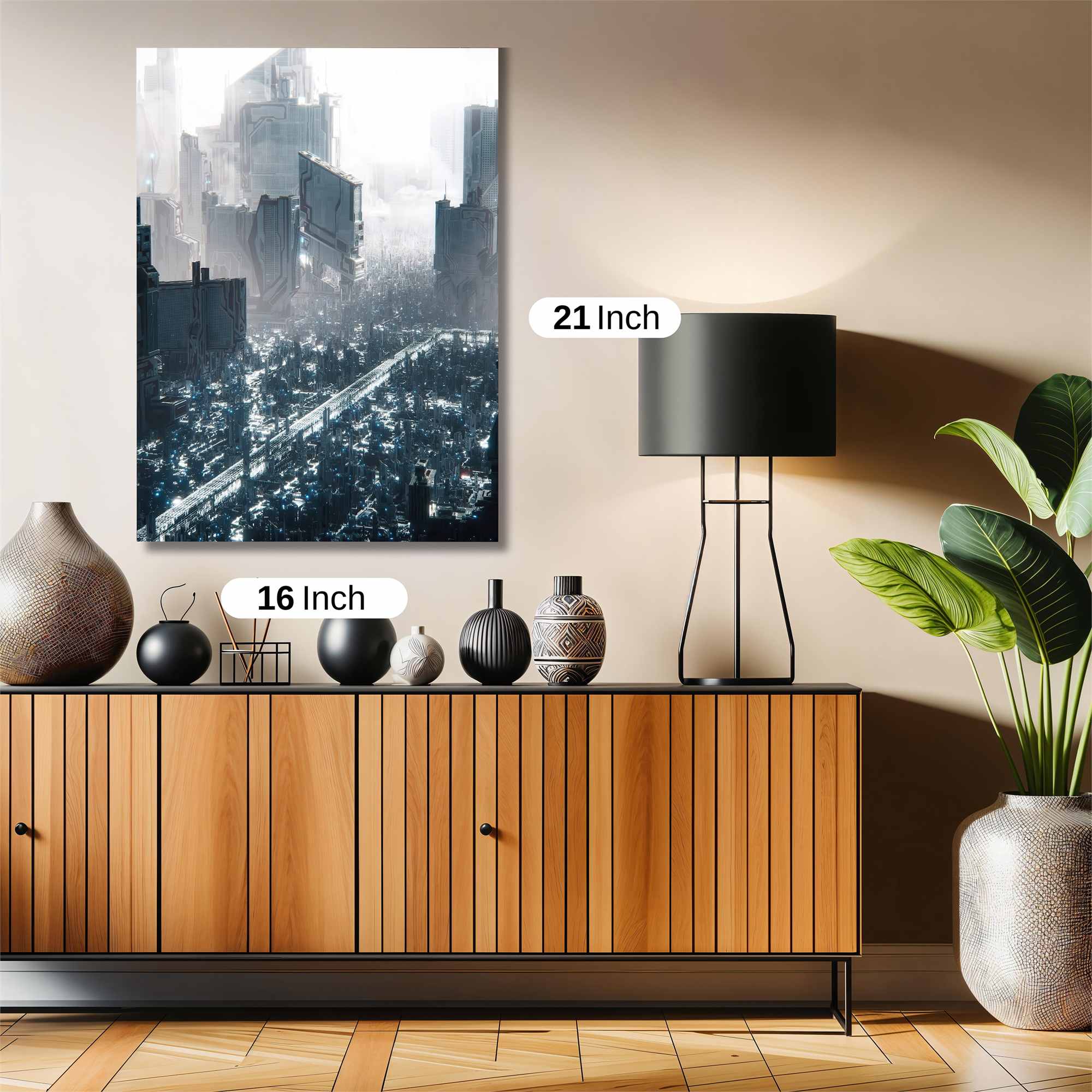 Futuristic Luminosity Safe Wall Magnetic / M