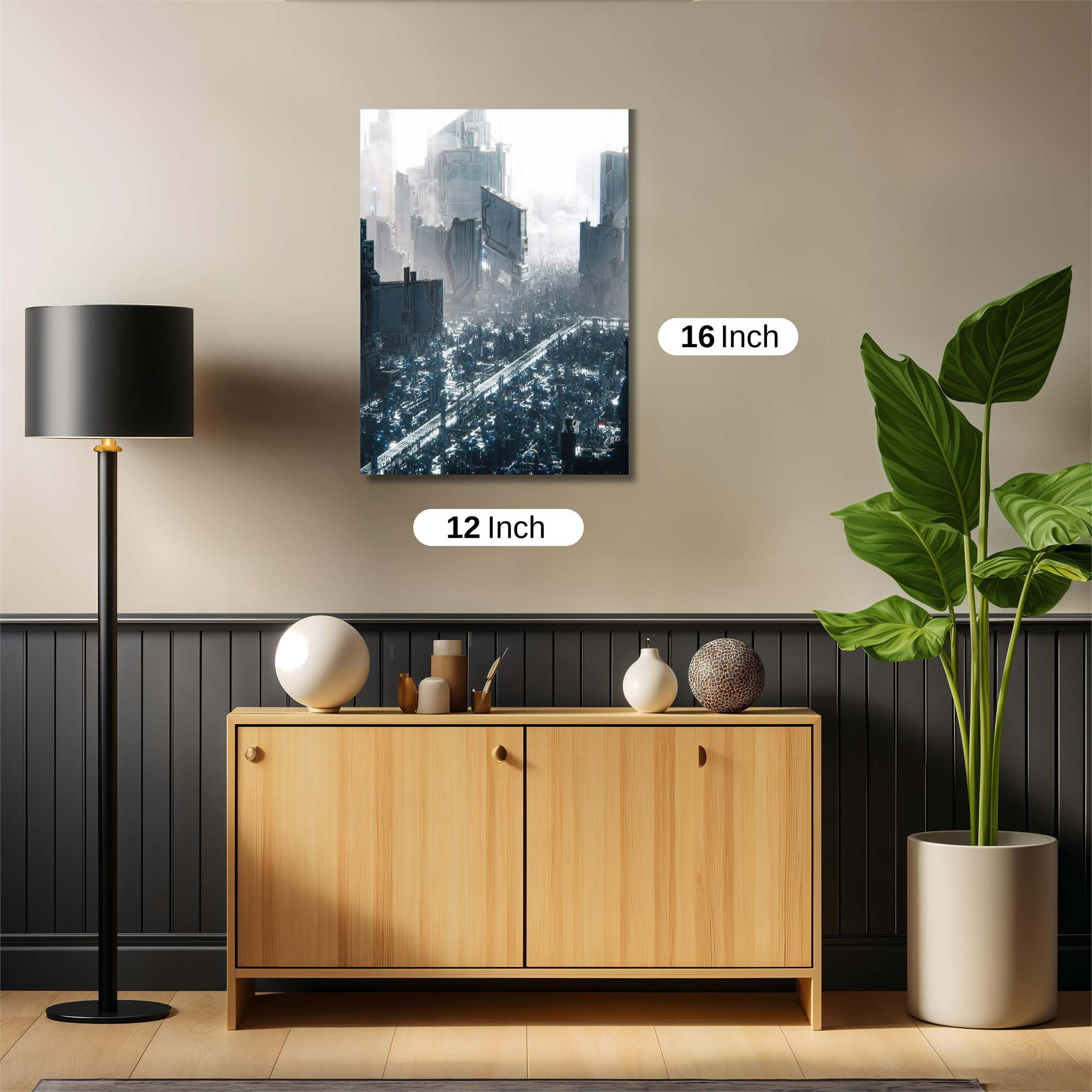 Futuristic Luminosity Safe Wall Magnetic / M