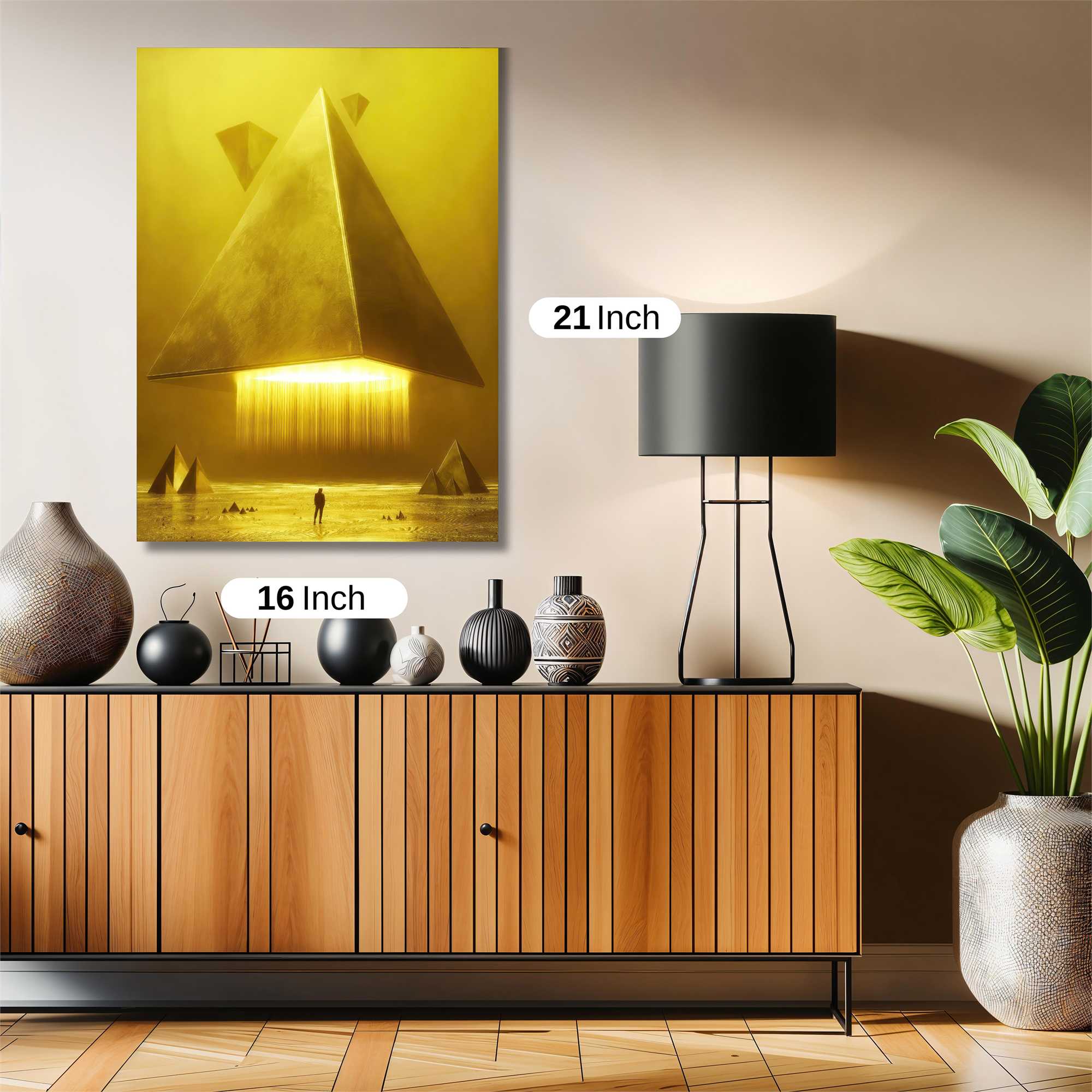 Pyramid Luminescence Safe Wall Magnetic / M