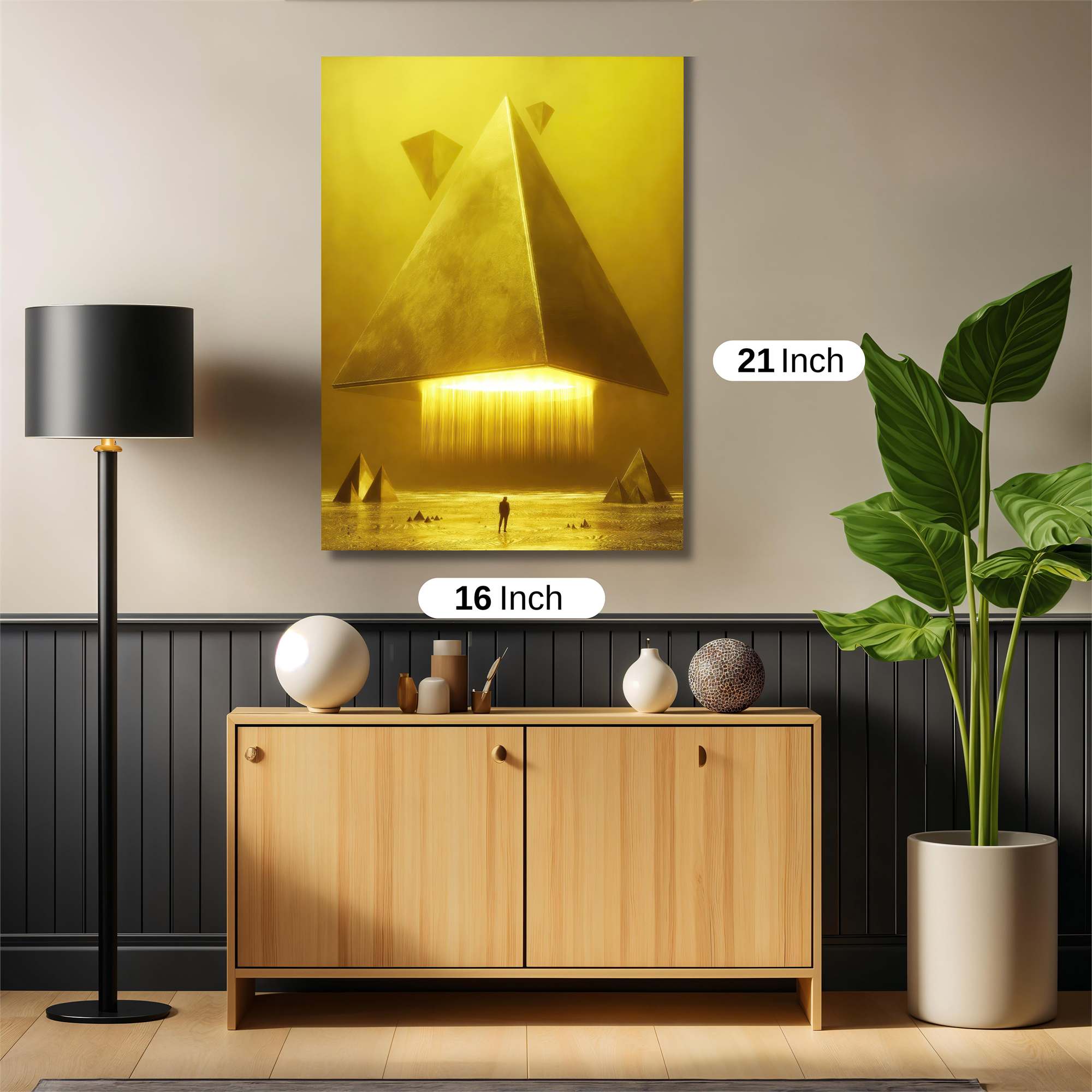 Pyramid Luminescence Safe Wall Magnetic / M