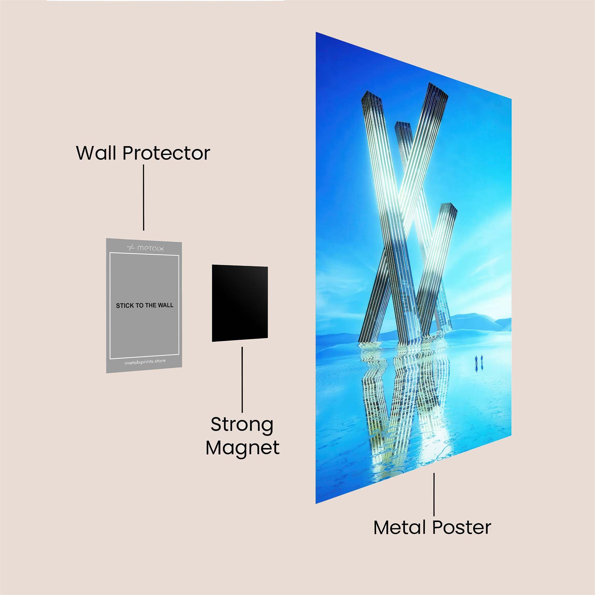 Monumental Illumination Safe Wall Magnetic / M