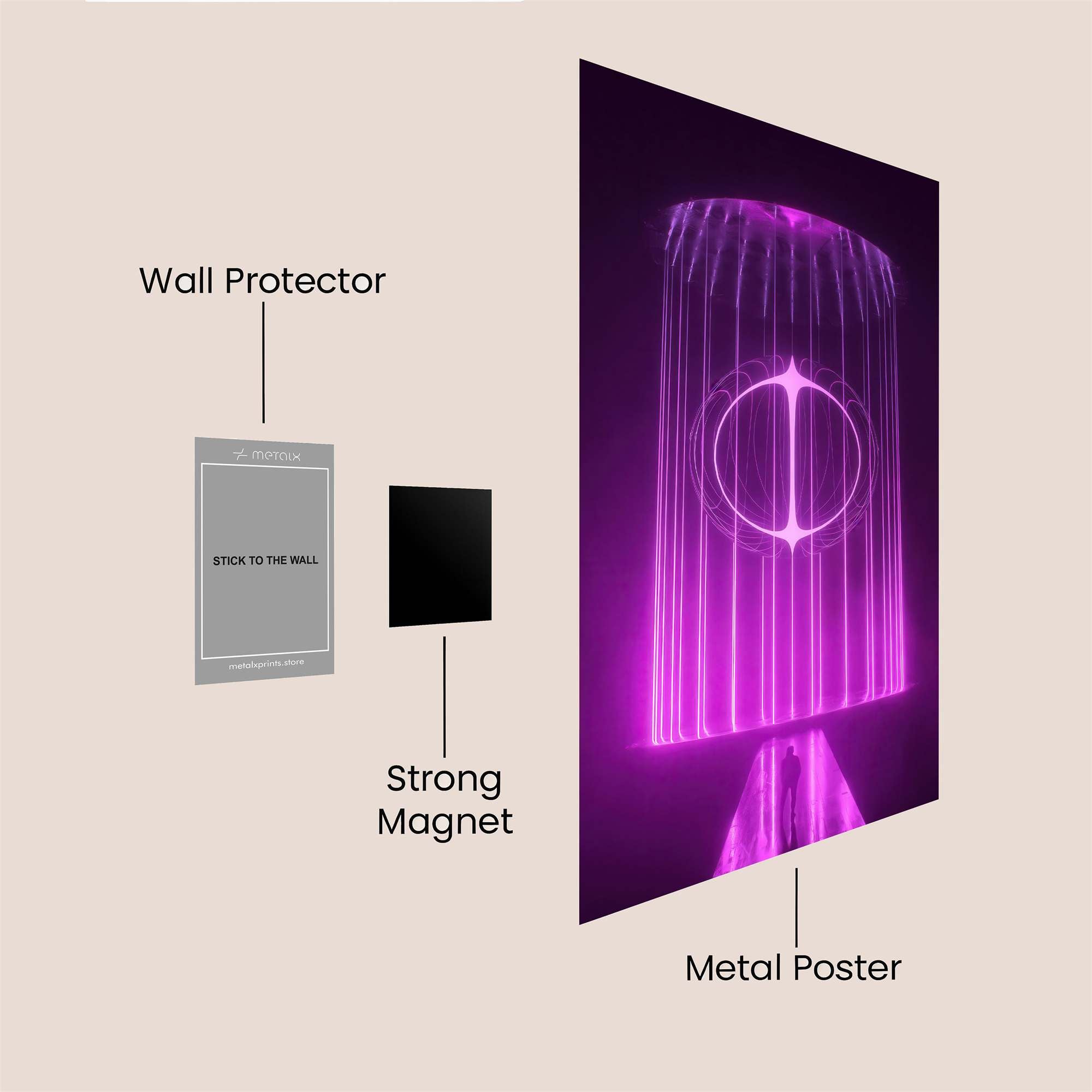Ethereal Illumination Safe Wall Magnetic / M