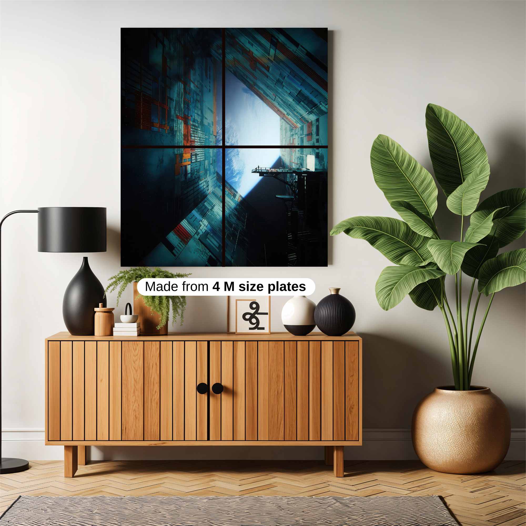 Geometric Serenity Safe Wall Magnetic / M