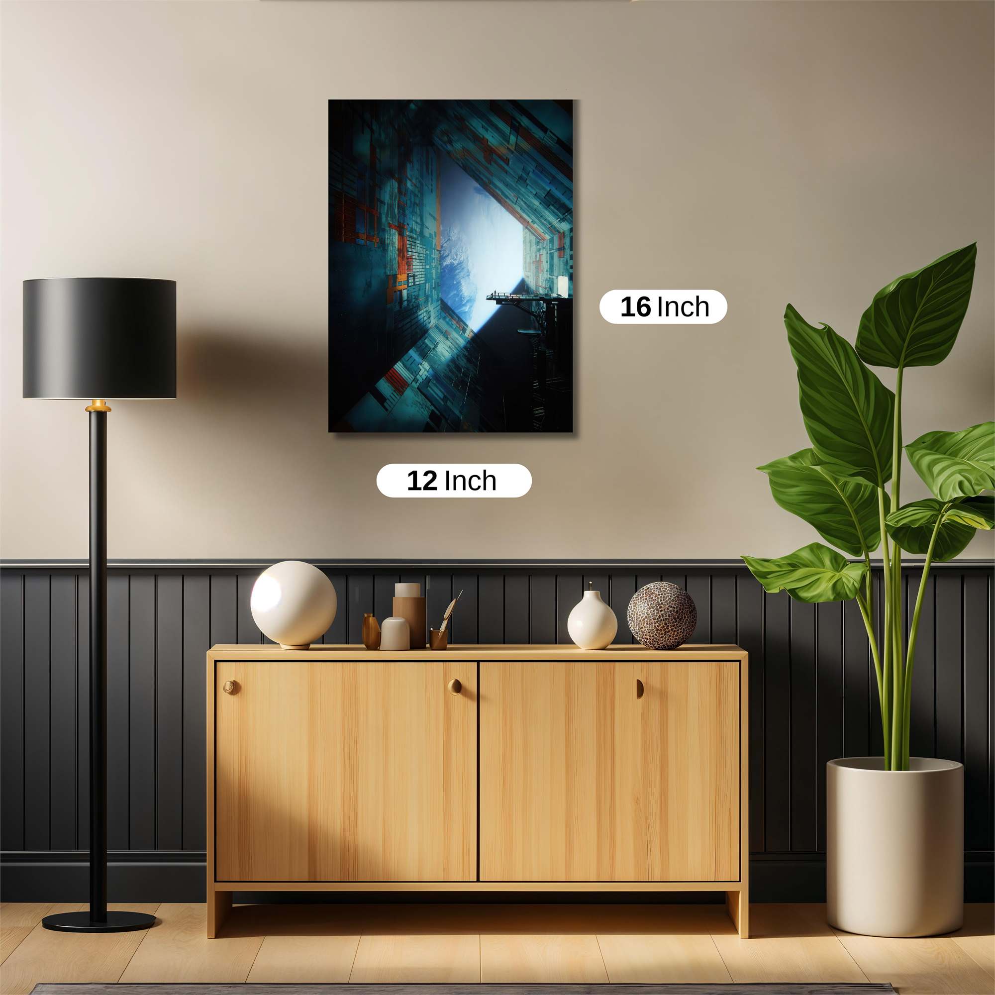 Geometric Serenity Safe Wall Magnetic / M