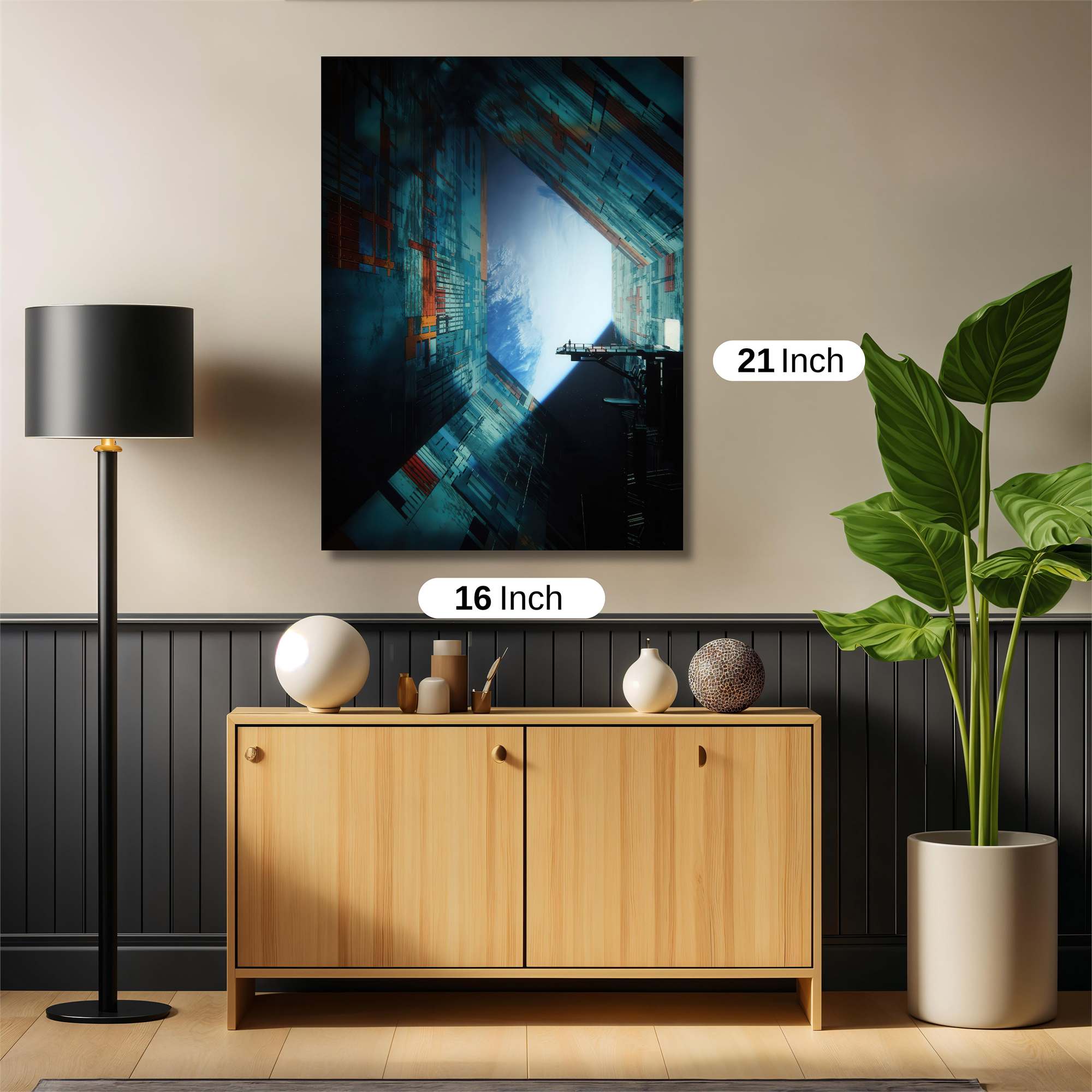 Geometric Serenity Safe Wall Magnetic / M