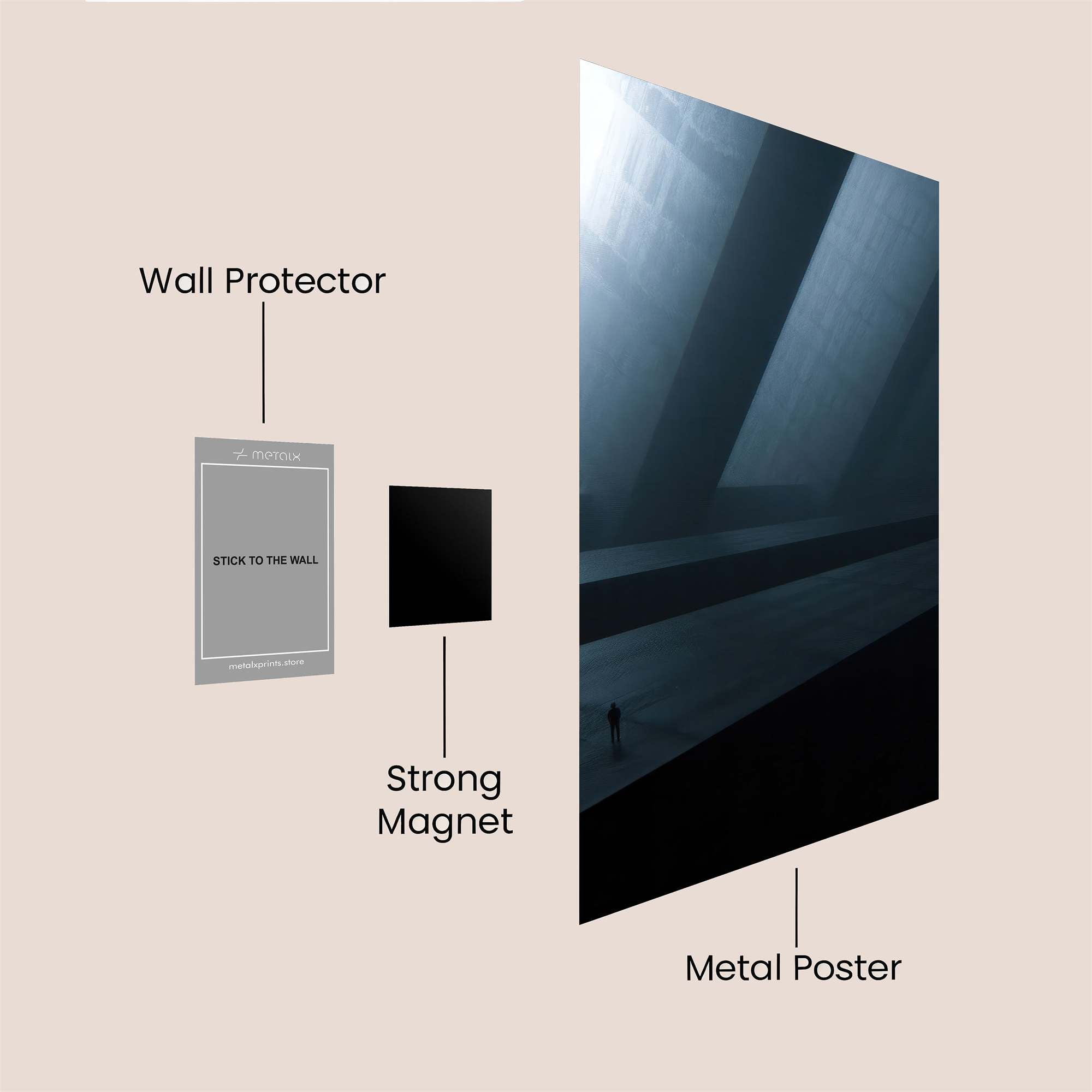 Solitude Vastness Safe Wall Magnetic / M