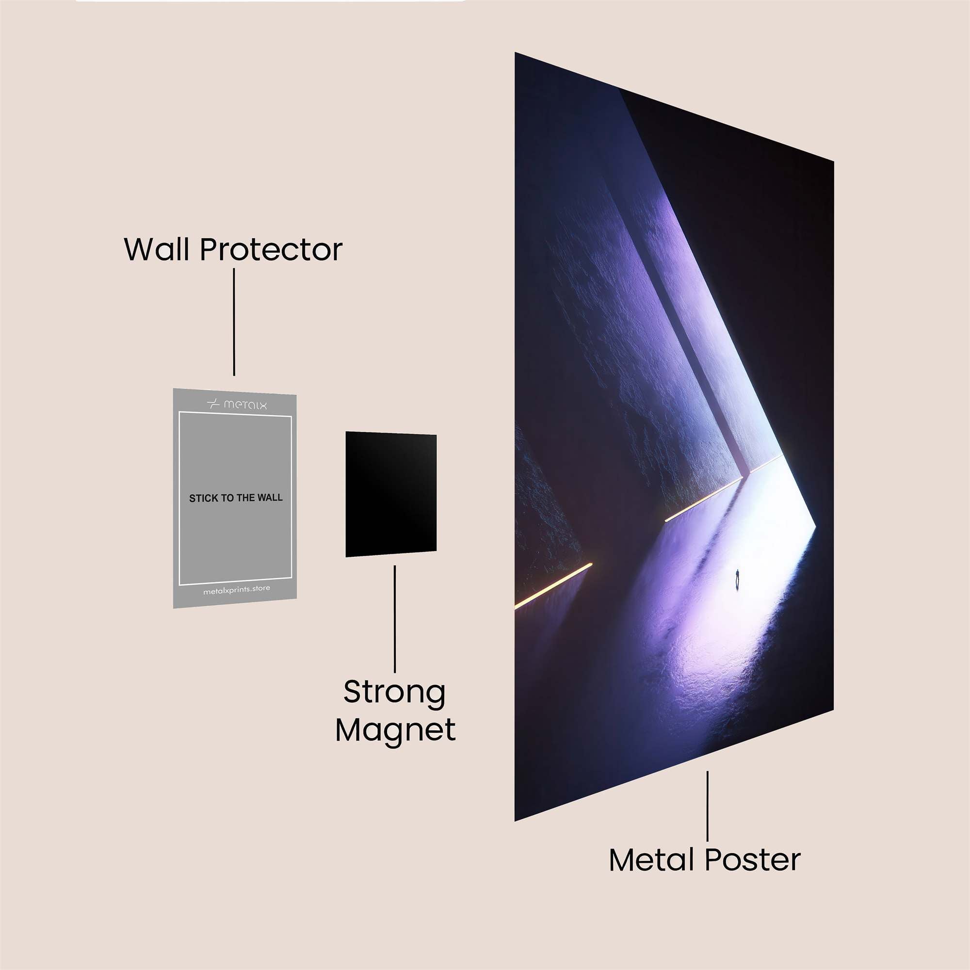 Solitary Luminescence Safe Wall Magnetic / M