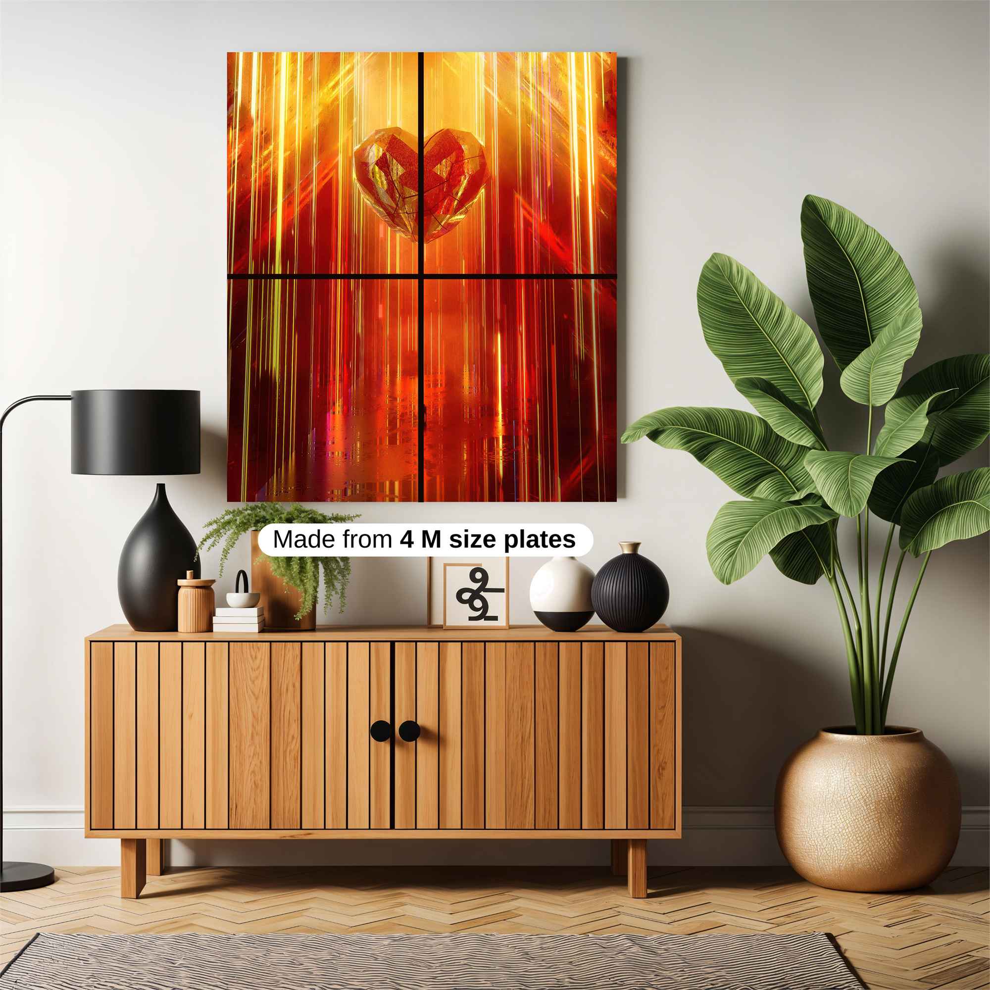 Heart Blaze Safe Wall Magnetic / M