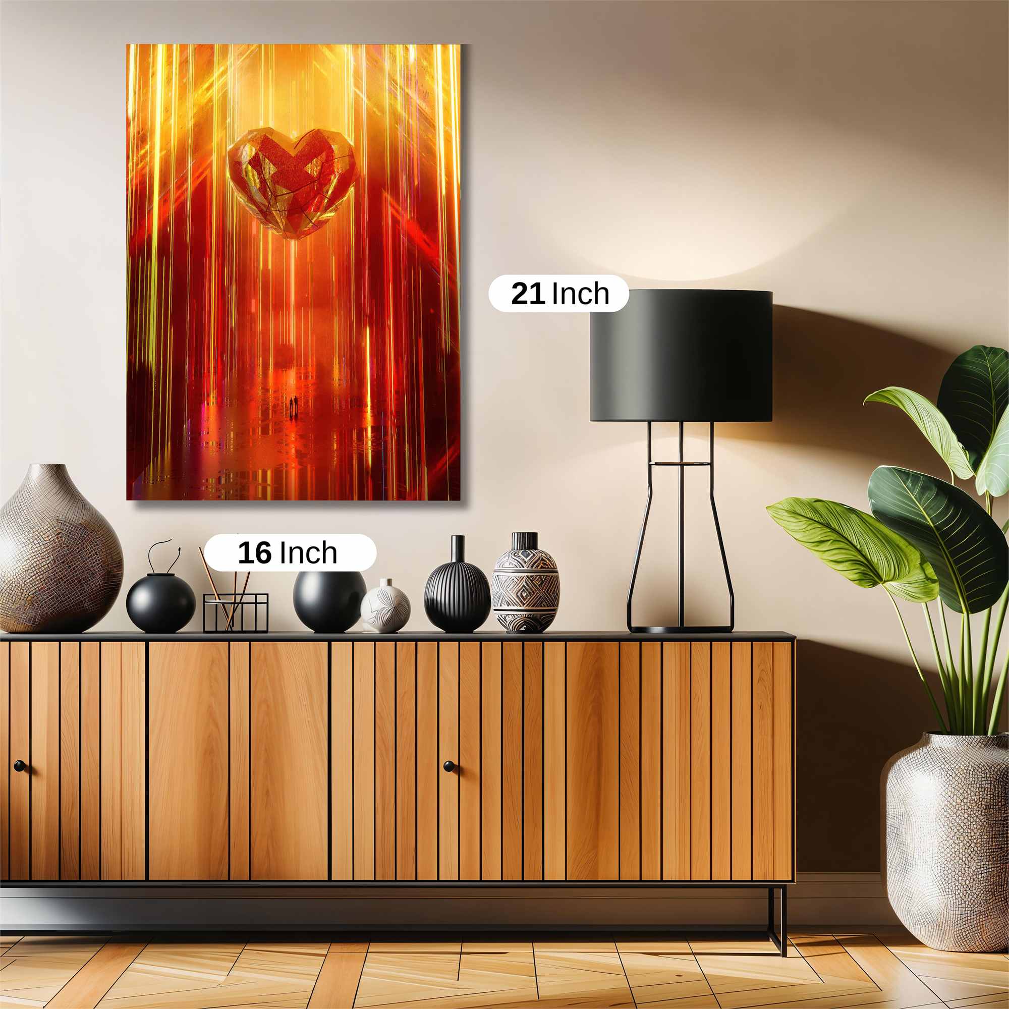 Heart Blaze Safe Wall Magnetic / M