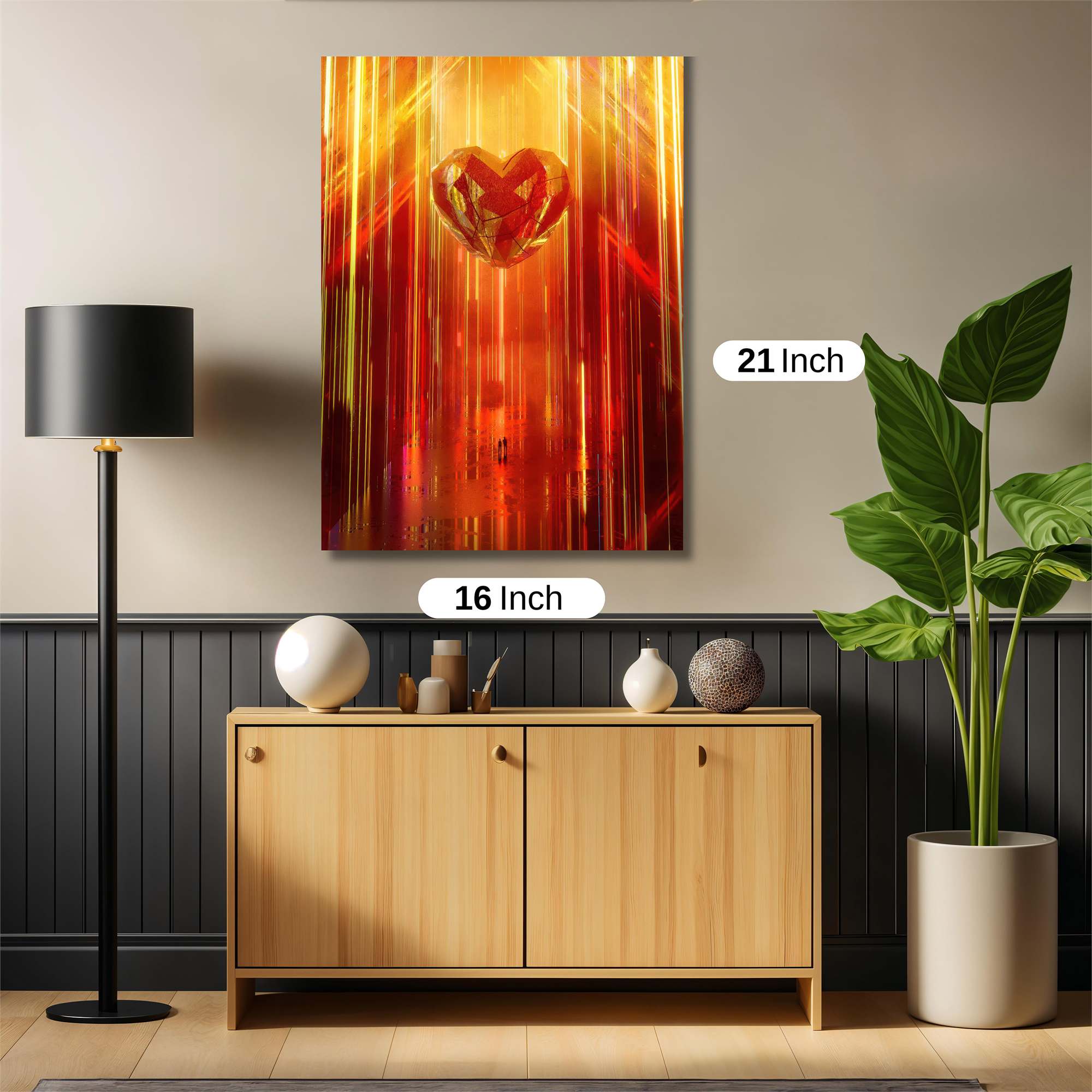 Heart Blaze Safe Wall Magnetic / M