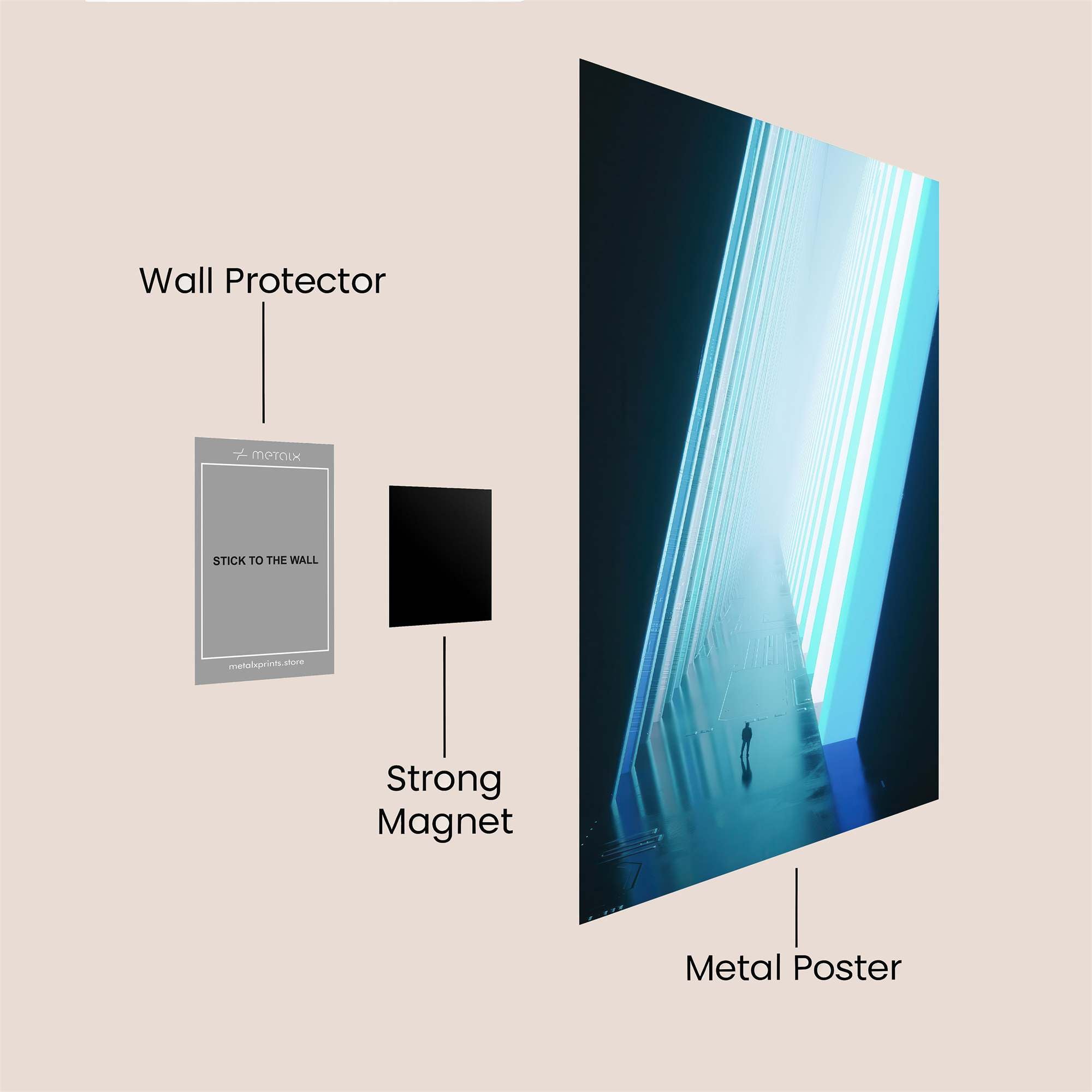 Luminous Journey Safe Wall Magnetic / M