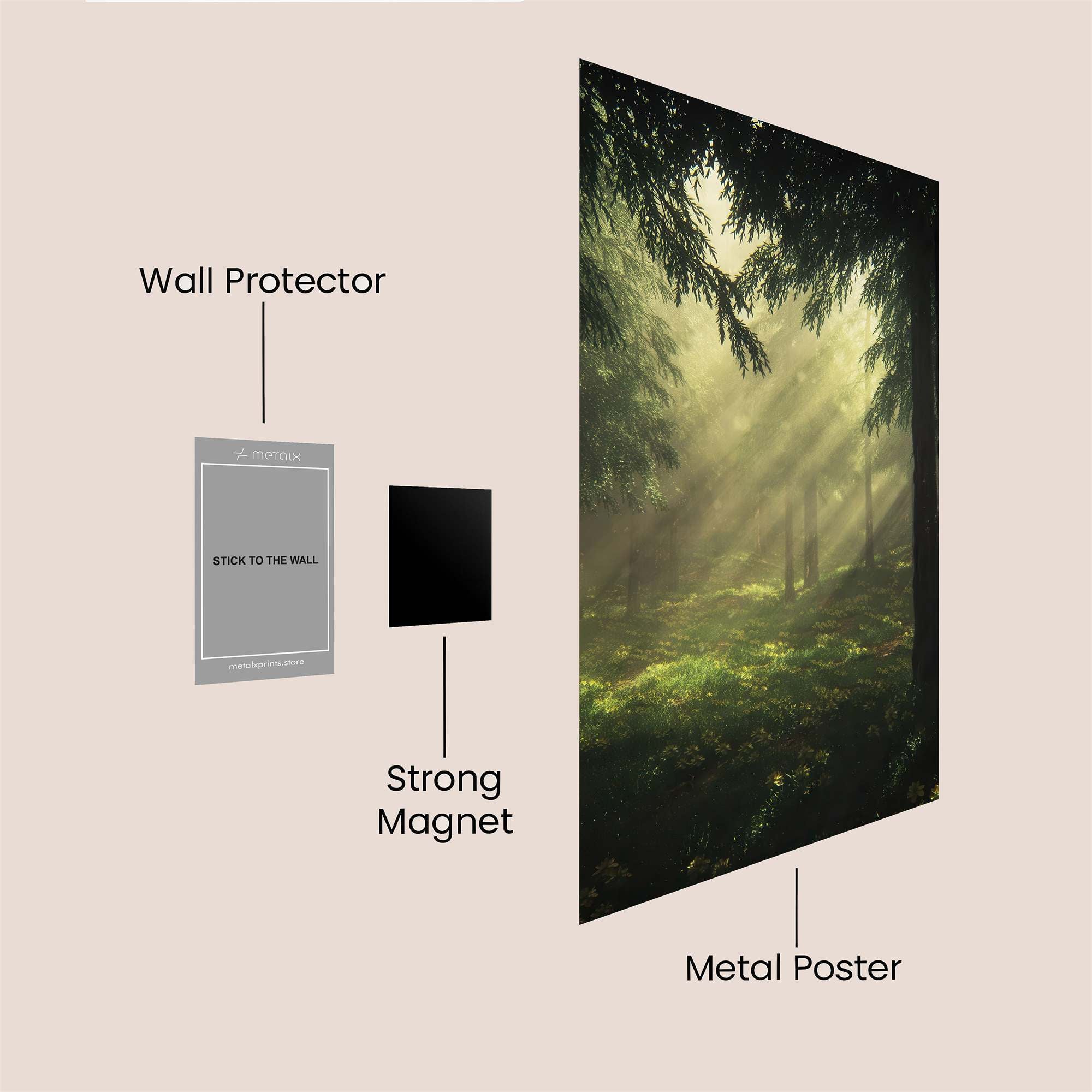 Tranquil Luminescence Safe Wall Magnetic / M
