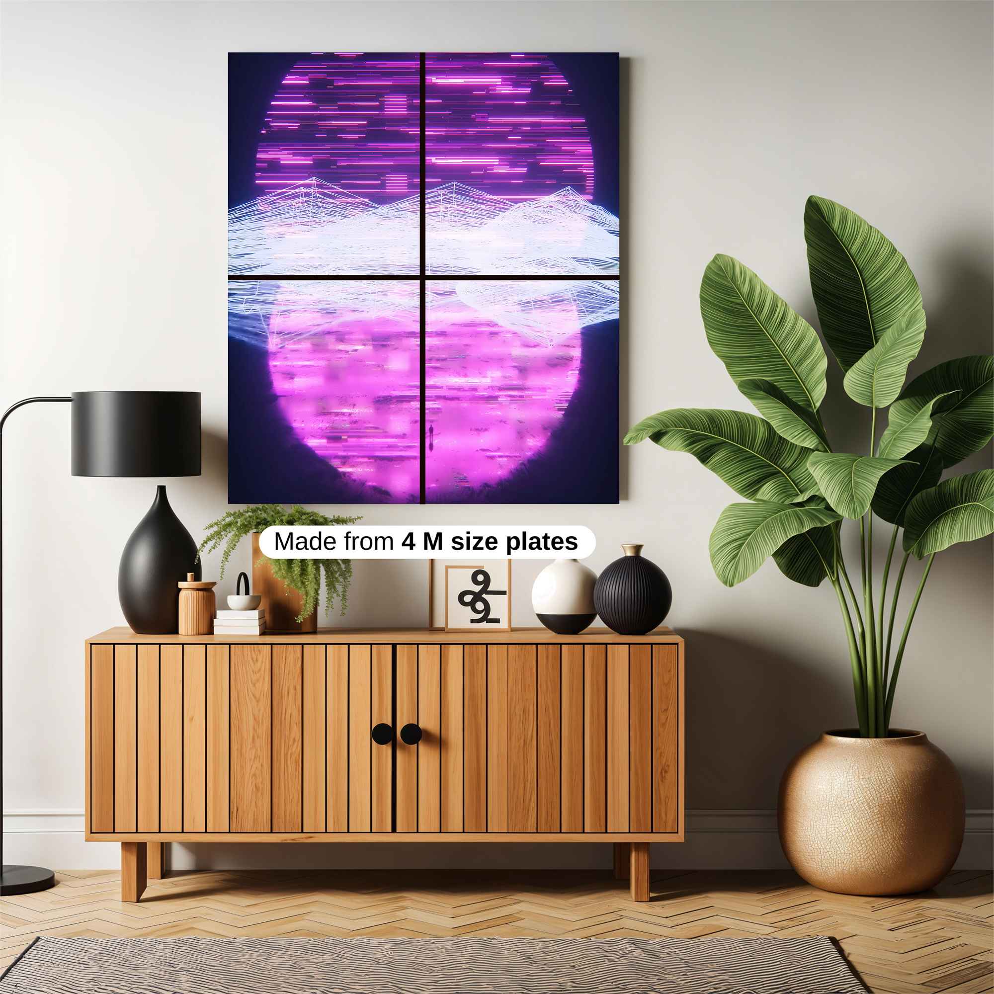 Neon Dreamscape Safe Wall Magnetic / M