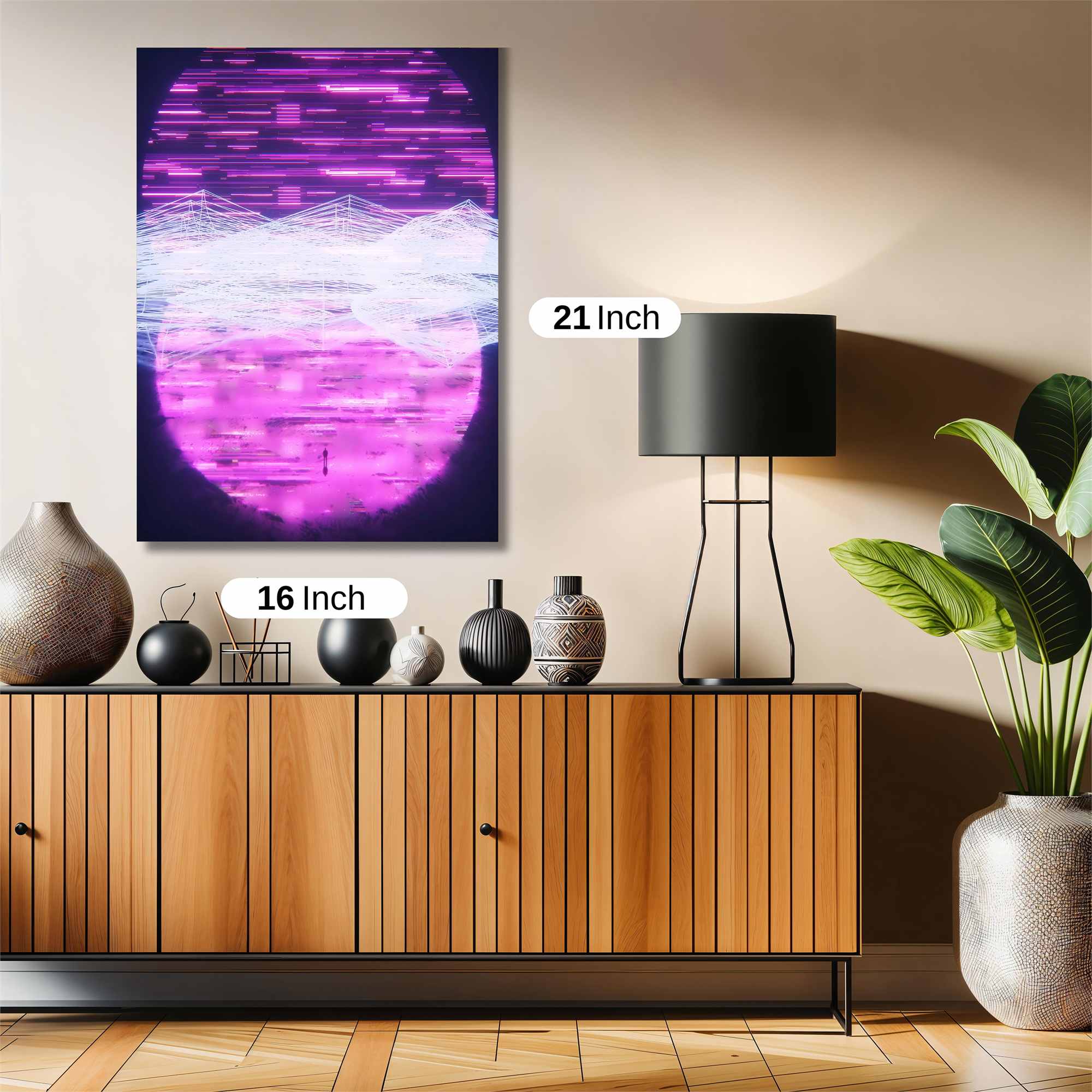 Neon Dreamscape Safe Wall Magnetic / M