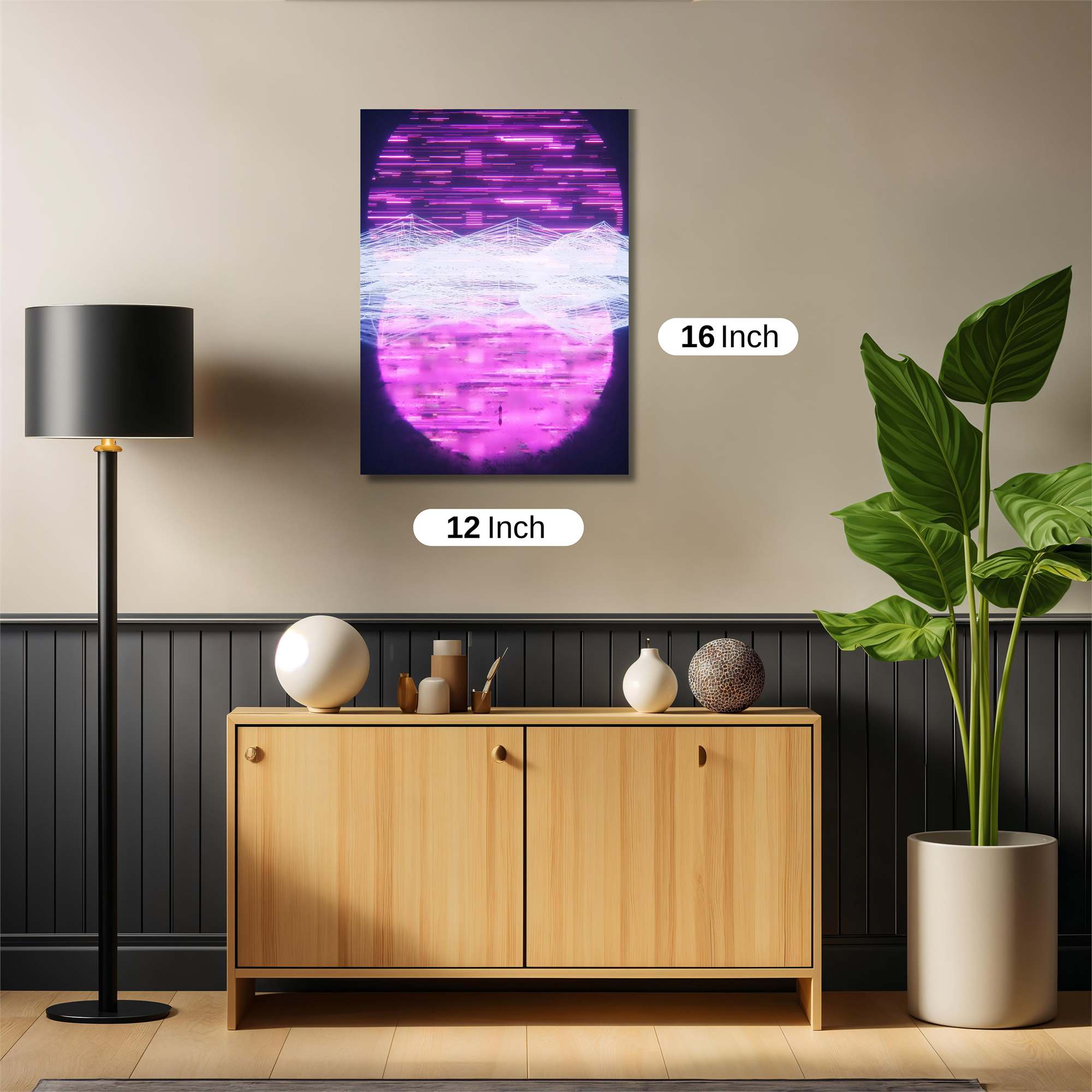 Neon Dreamscape Safe Wall Magnetic / M