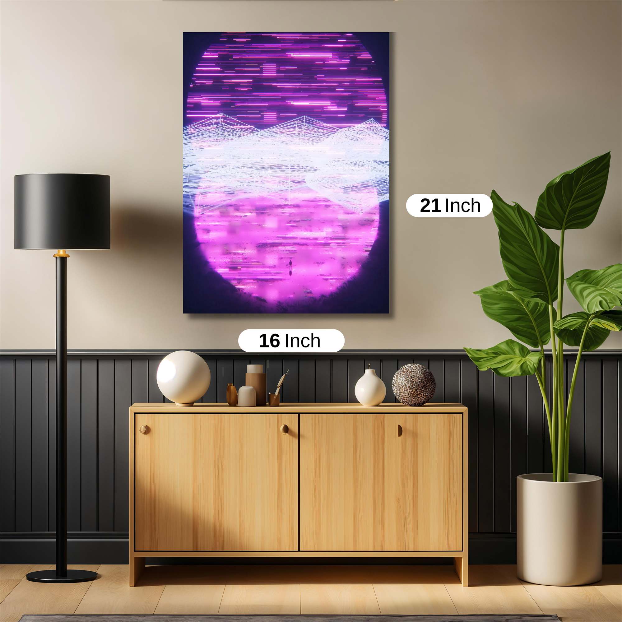 Neon Dreamscape Safe Wall Magnetic / M