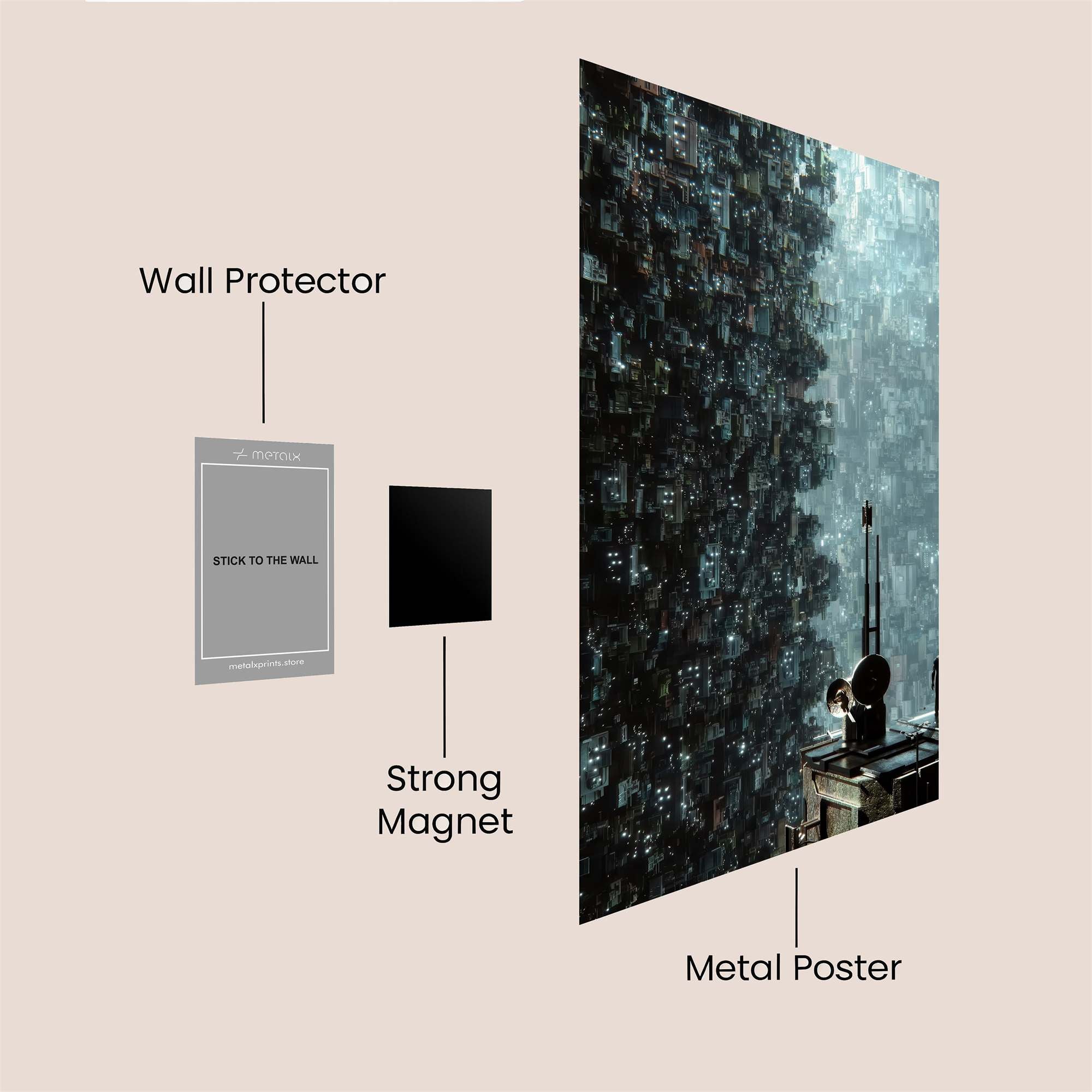 Digital Abyss Safe Wall Magnetic / M