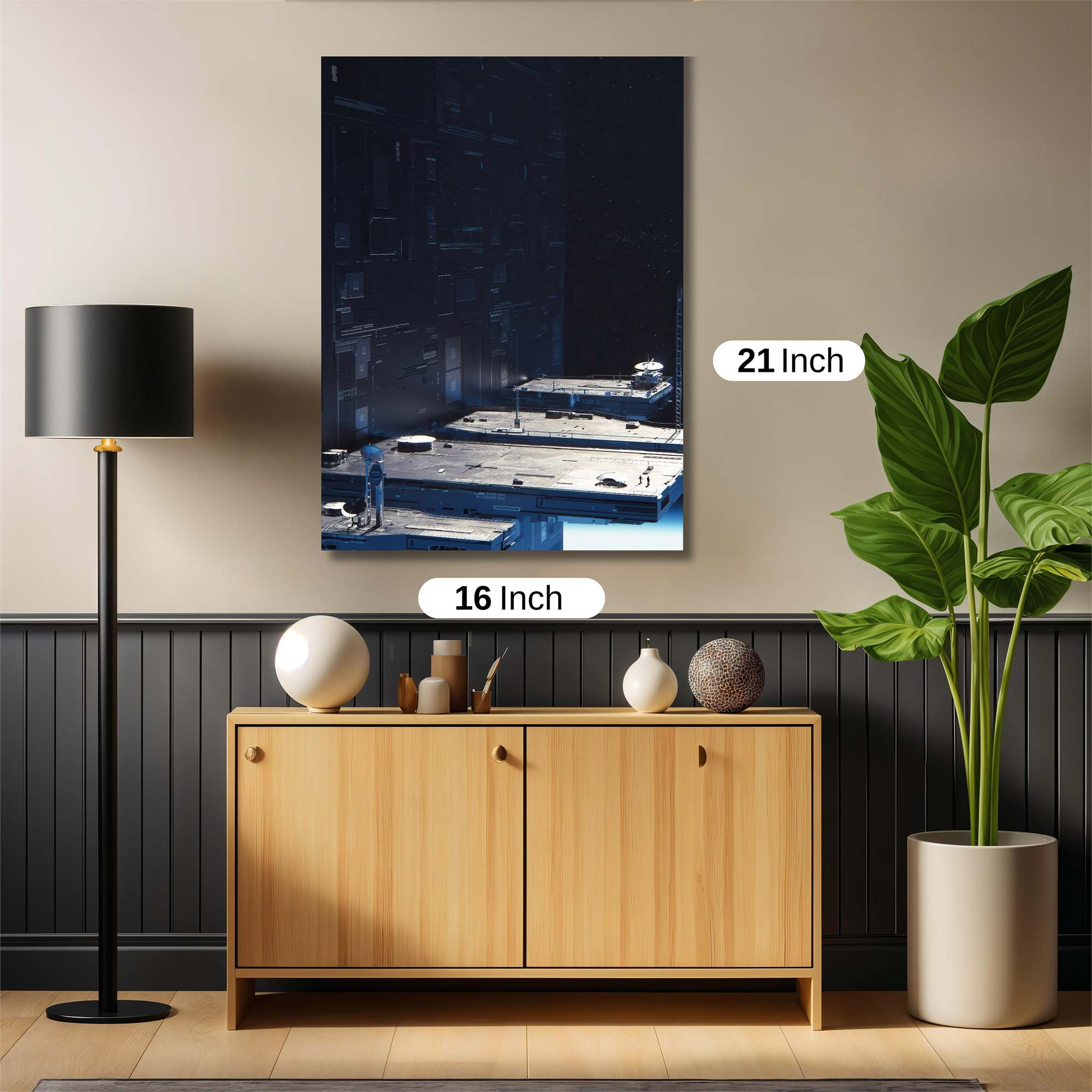 Spacecraft Solitude Safe Wall Magnetic / M