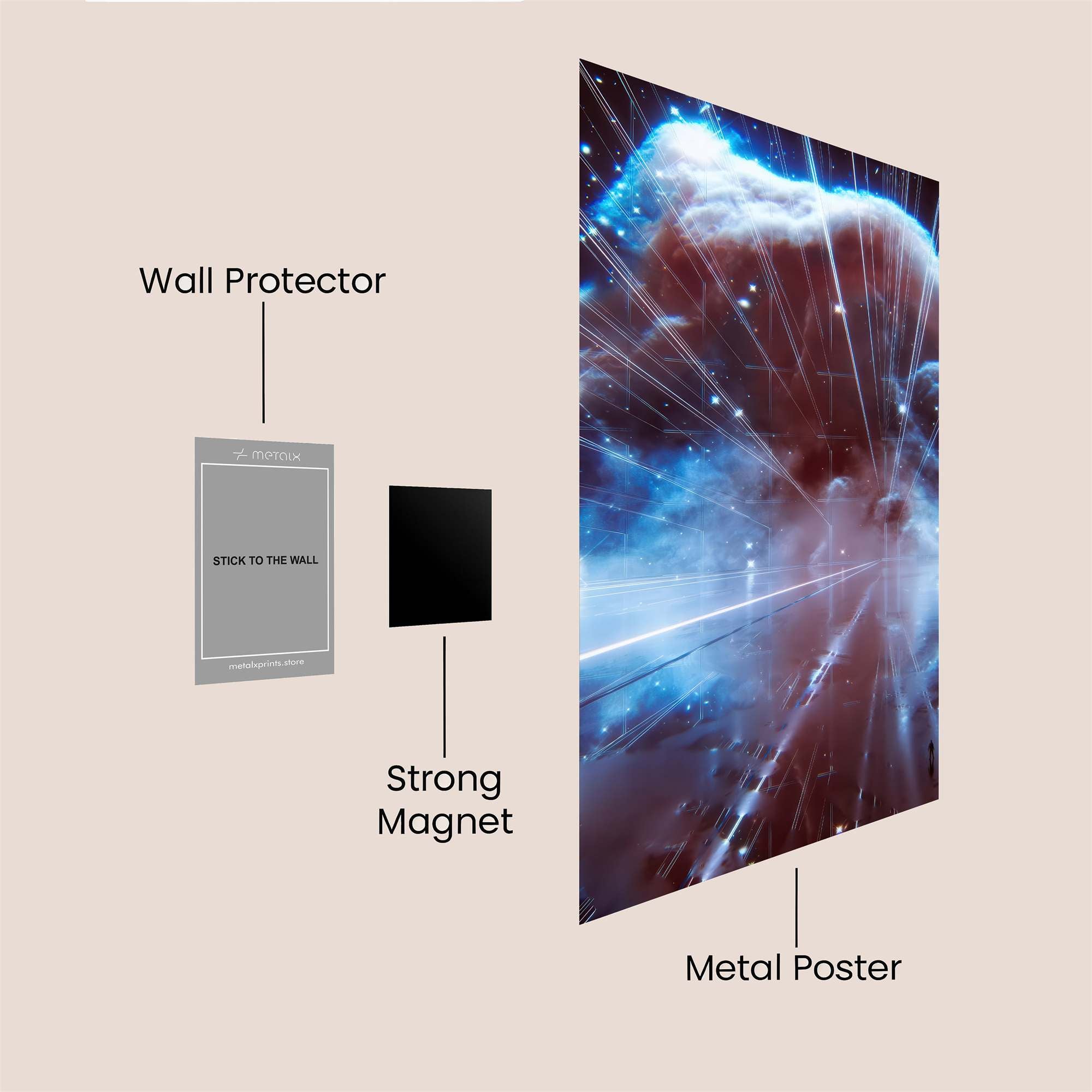 Cosmic Reverie Safe Wall Magnetic / M