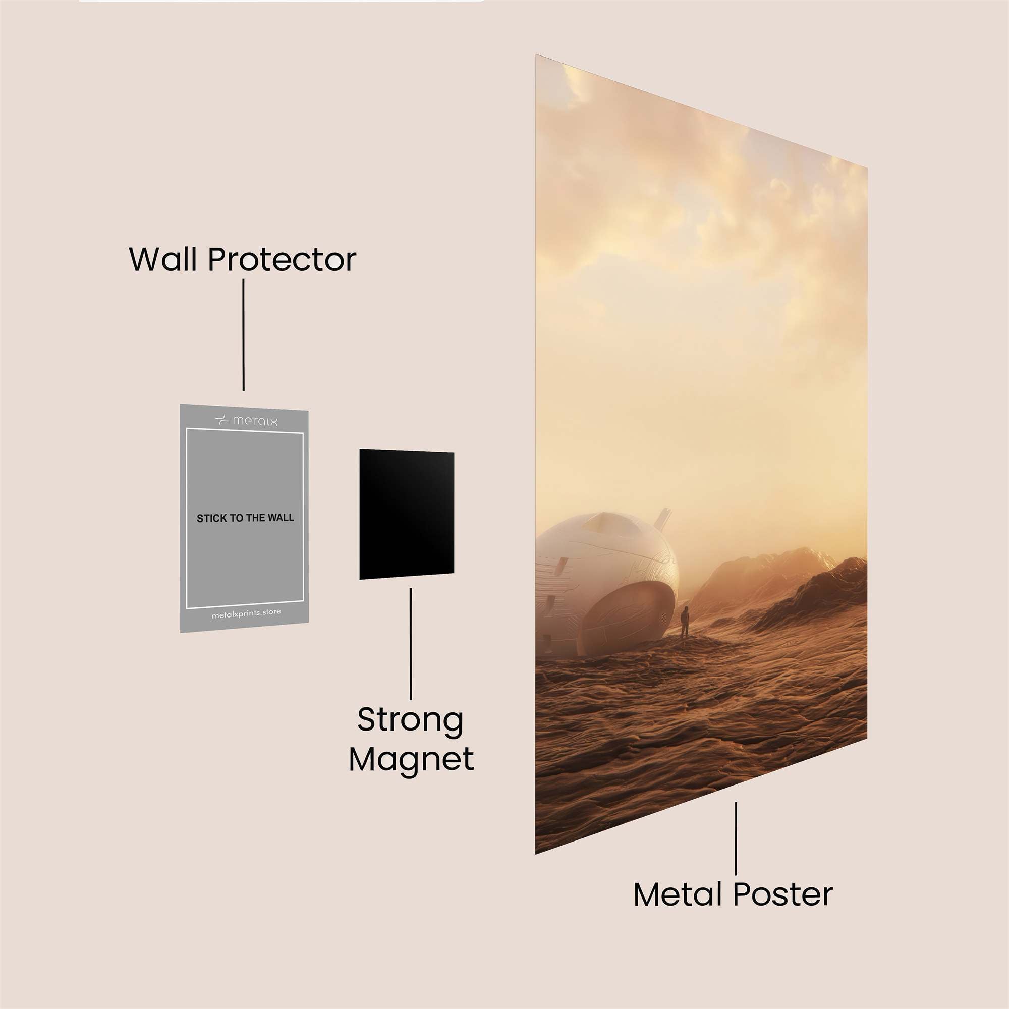 Stranded Dreamscape Safe Wall Magnetic / M