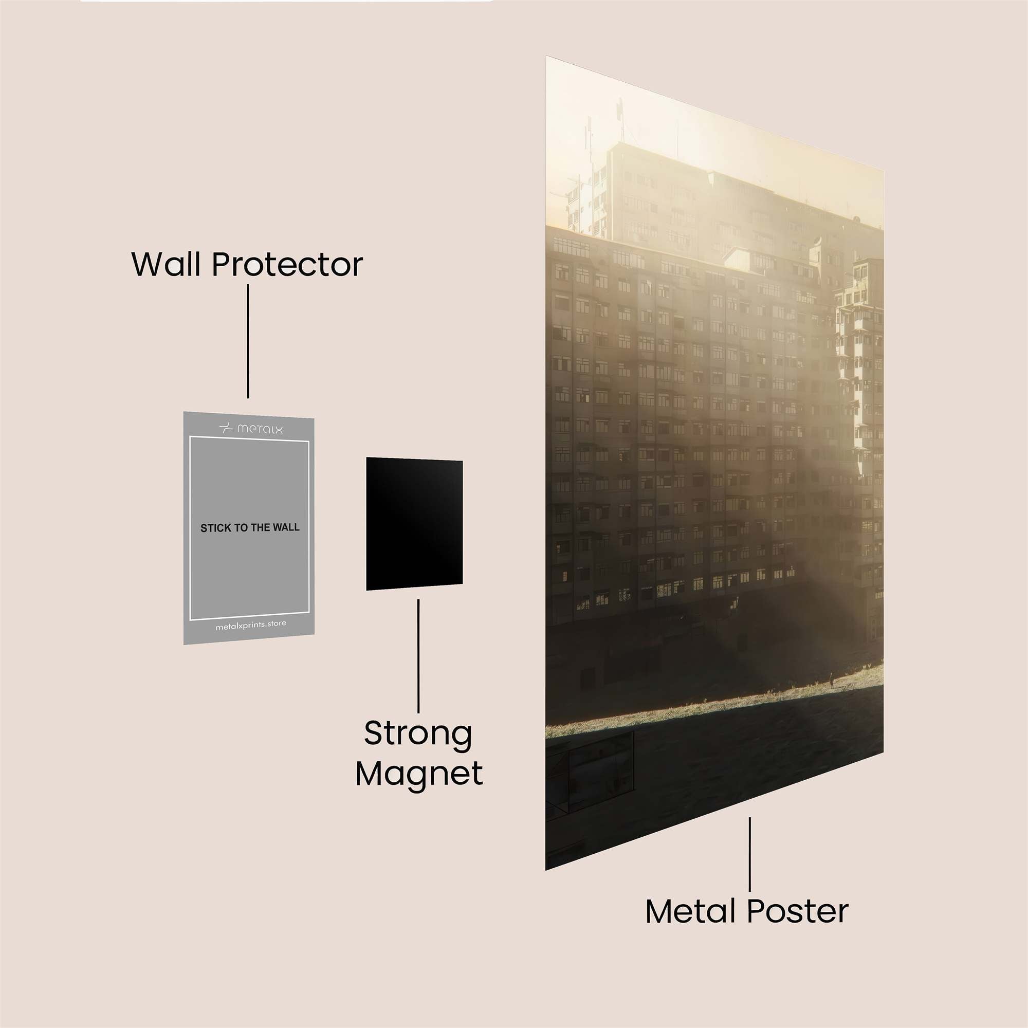 Dusty Stillness Safe Wall Magnetic / M