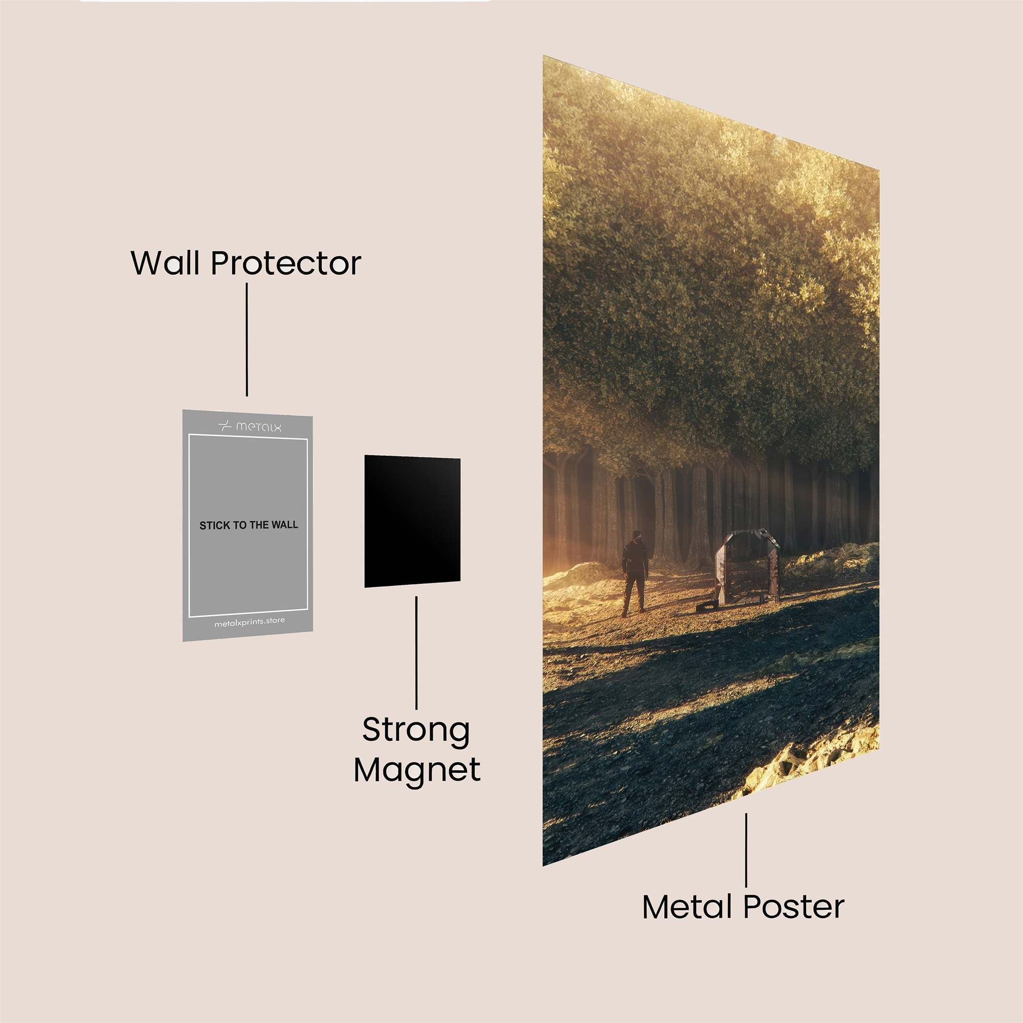 Solitary Radiance Safe Wall Magnetic / M