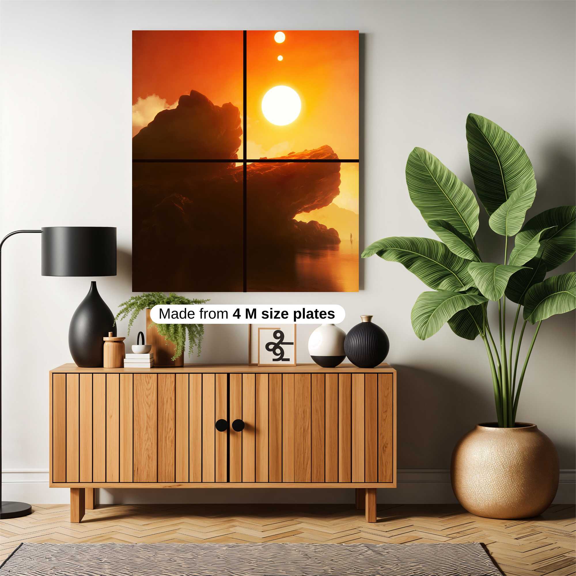 Triple Sunscape Safe Wall Magnetic / M