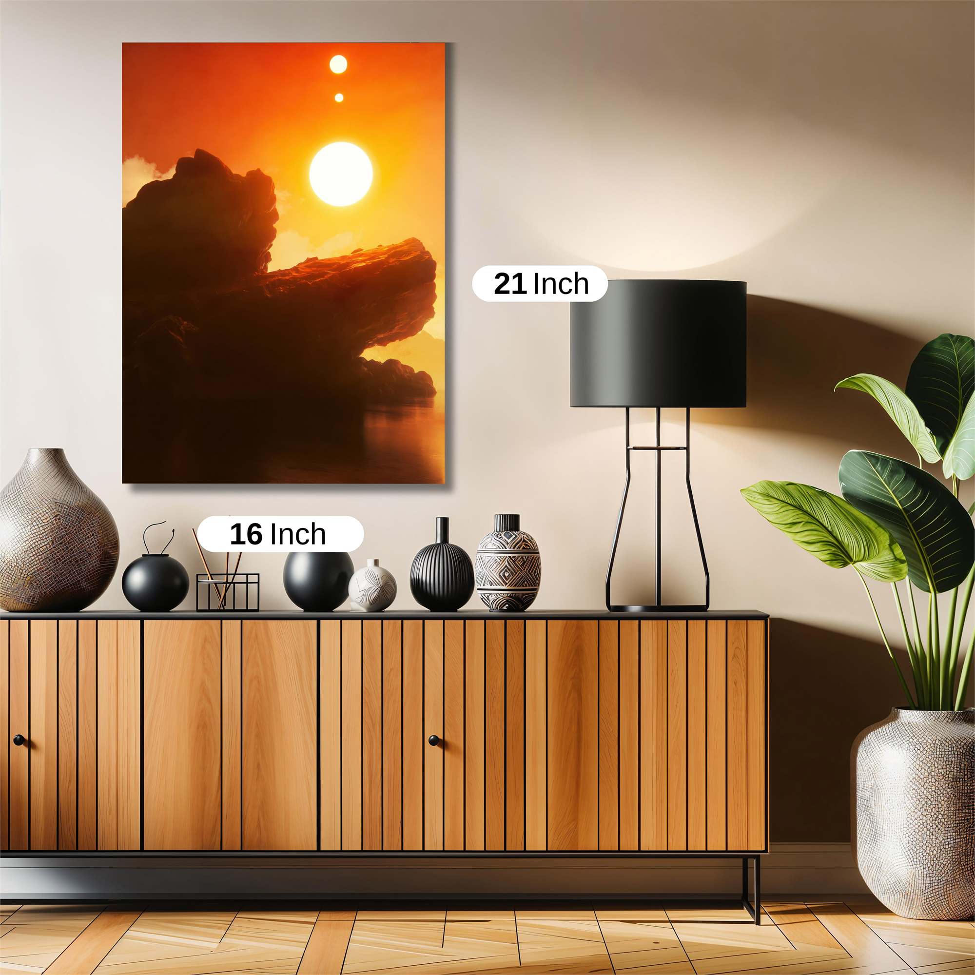 Triple Sunscape Safe Wall Magnetic / M