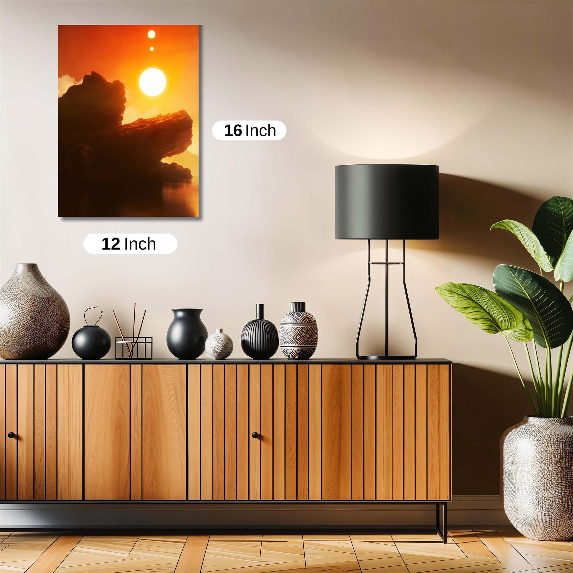 Triple Sunscape Safe Wall Magnetic / M