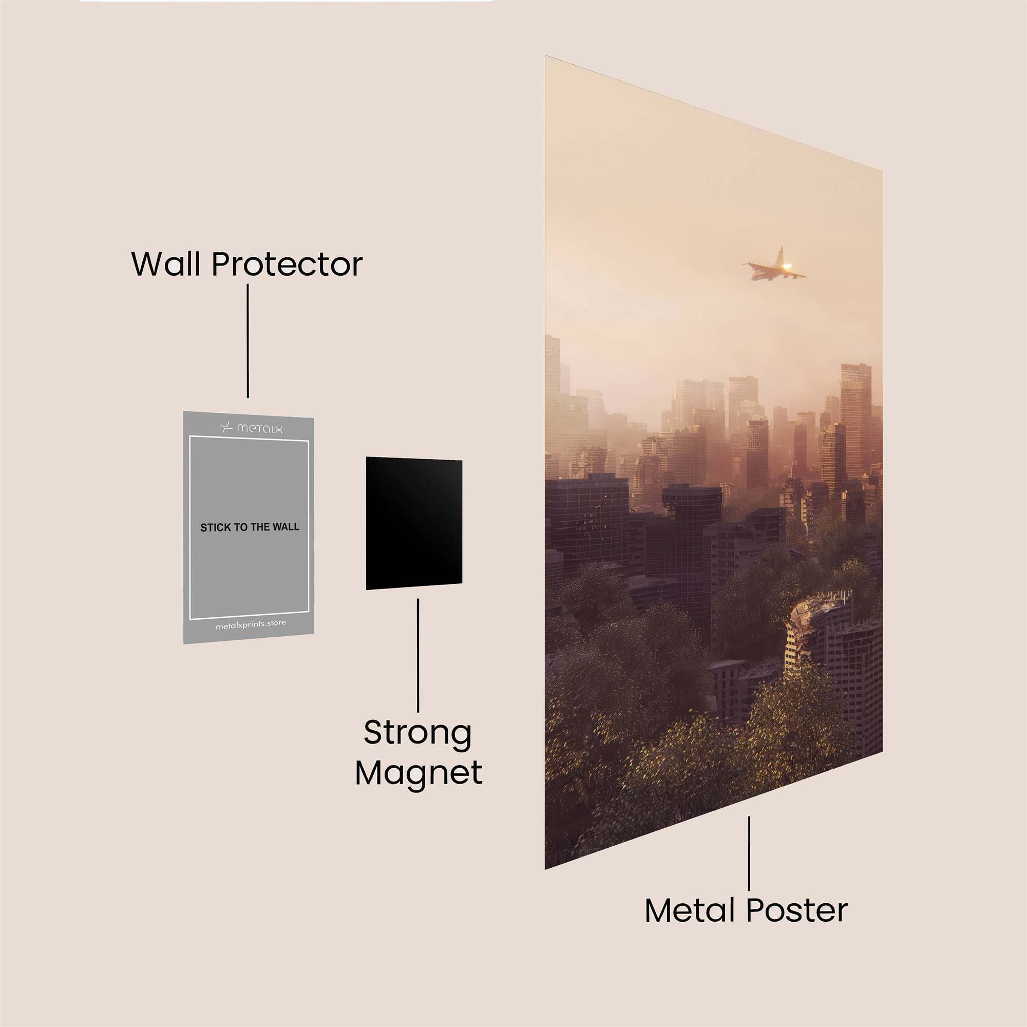 Aerial Silence Safe Wall Magnetic / M
